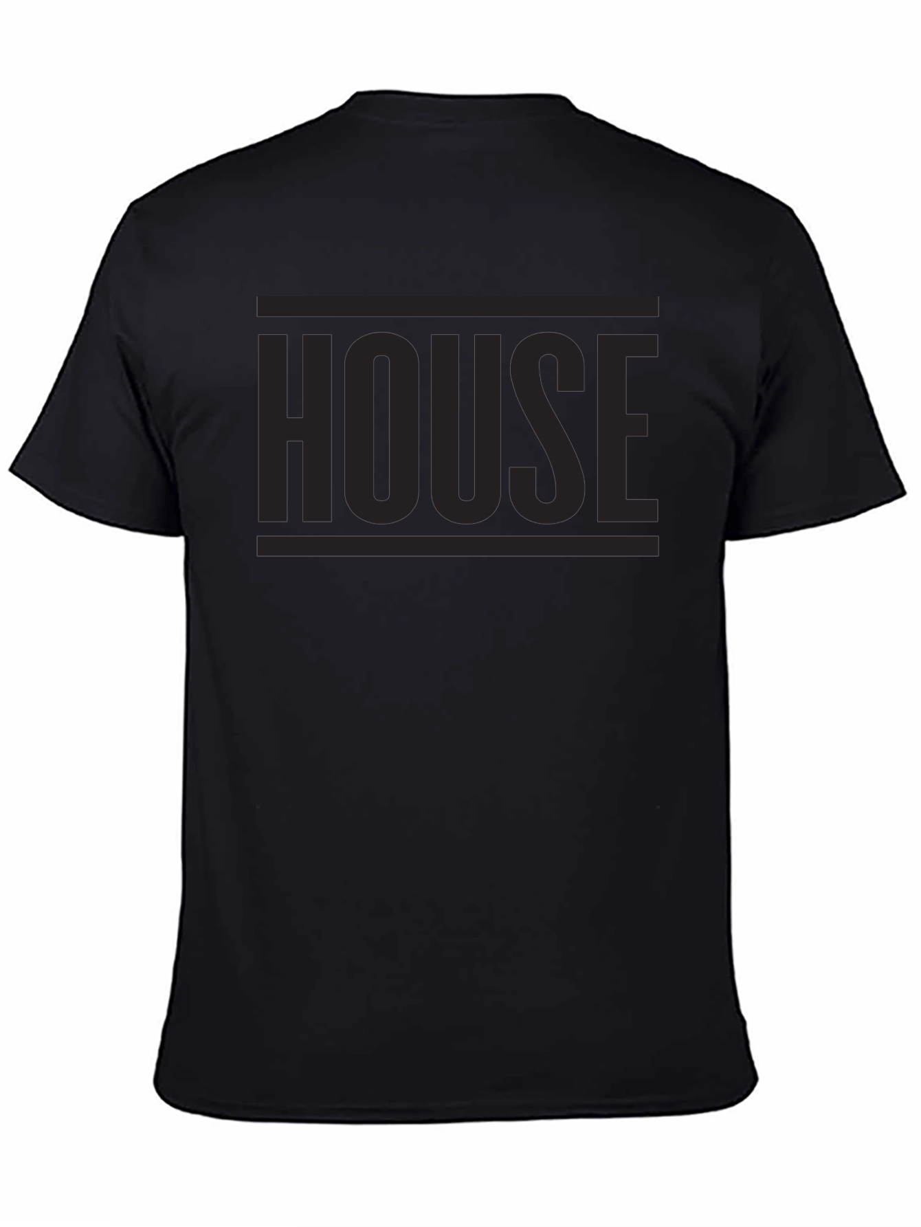 Mens Black HOUSE Graphic T-Shirt