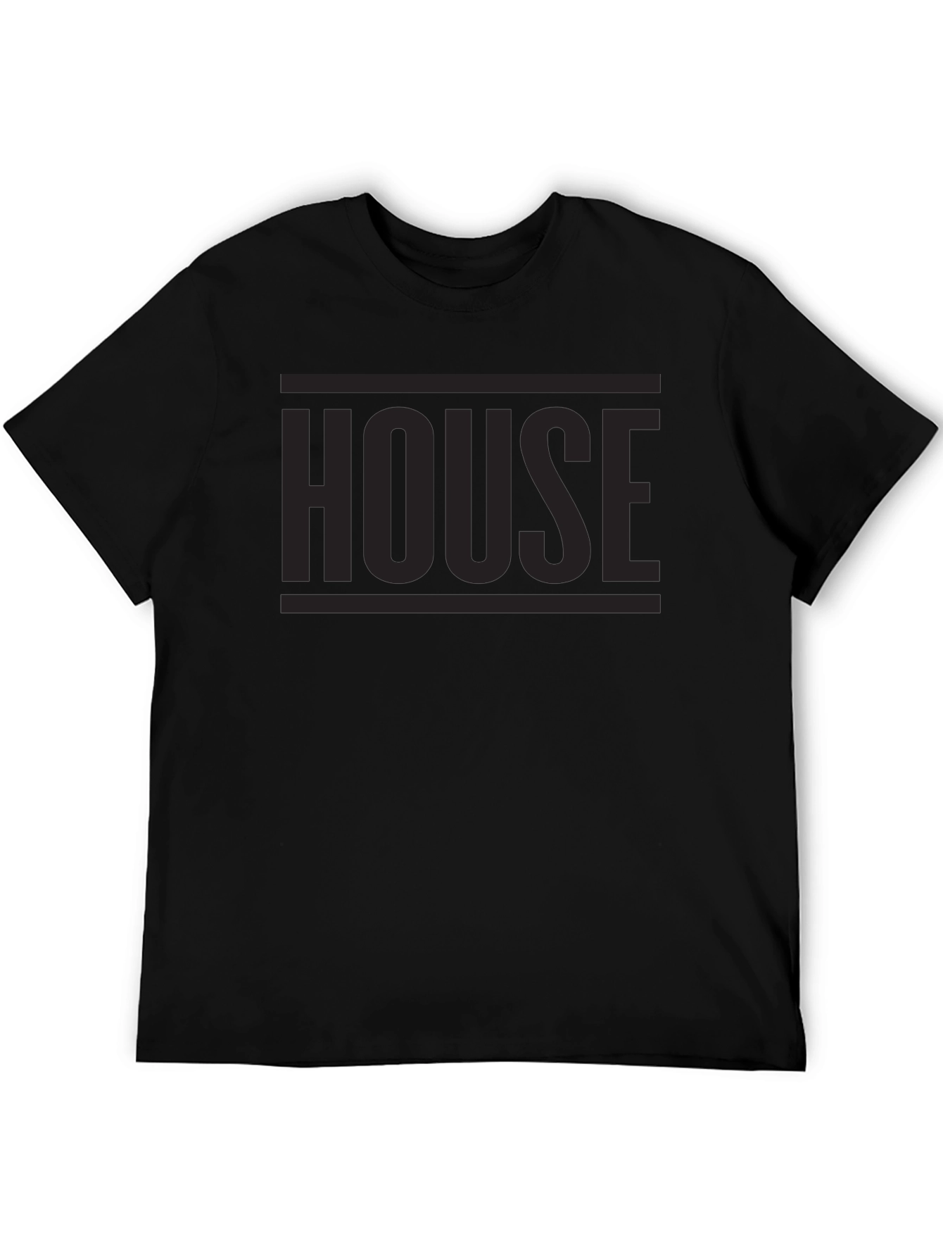 Mens Black HOUSE Graphic T-Shirt