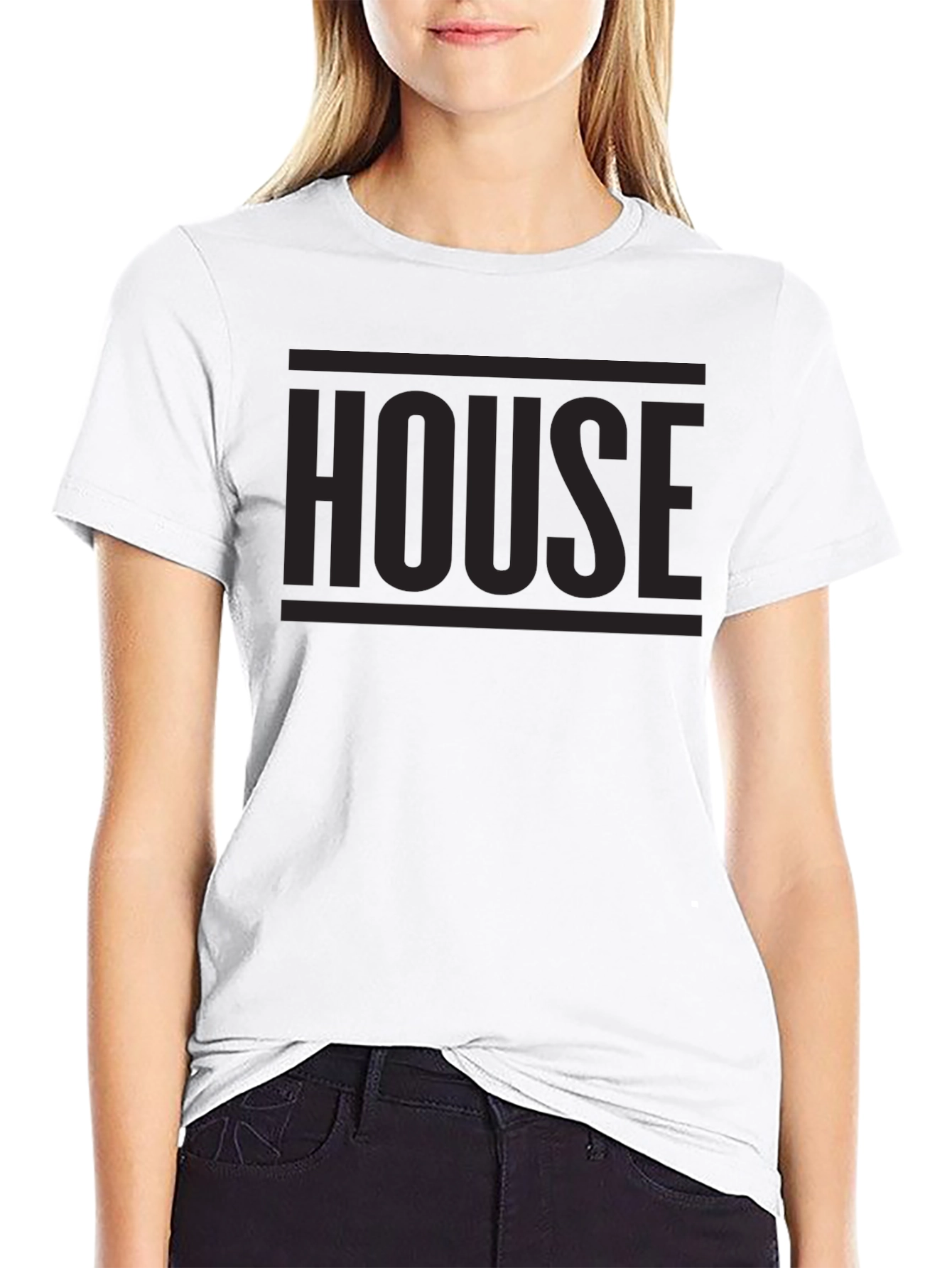 Mens Black HOUSE Graphic T-Shirt