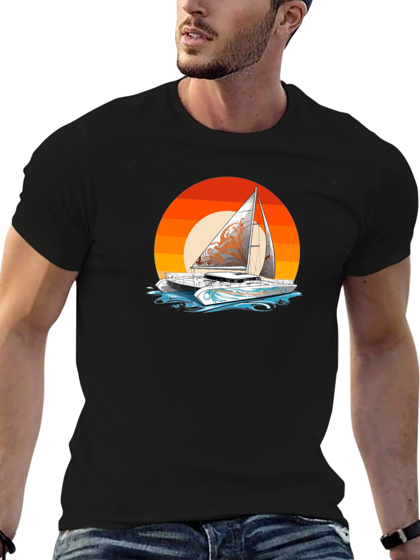 Sunset Sailboat T-Shirt