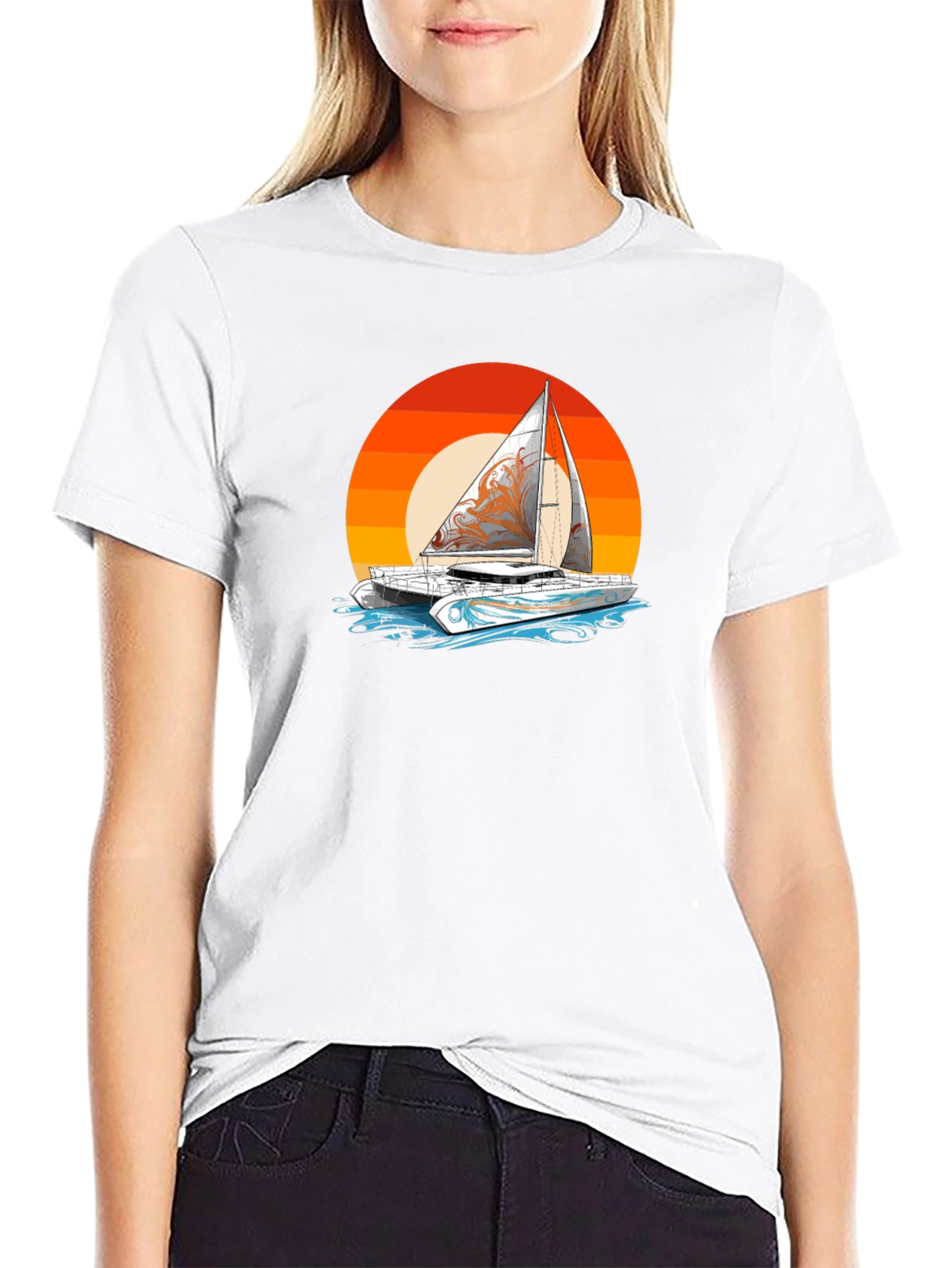 Sunset Sailboat T-Shirt