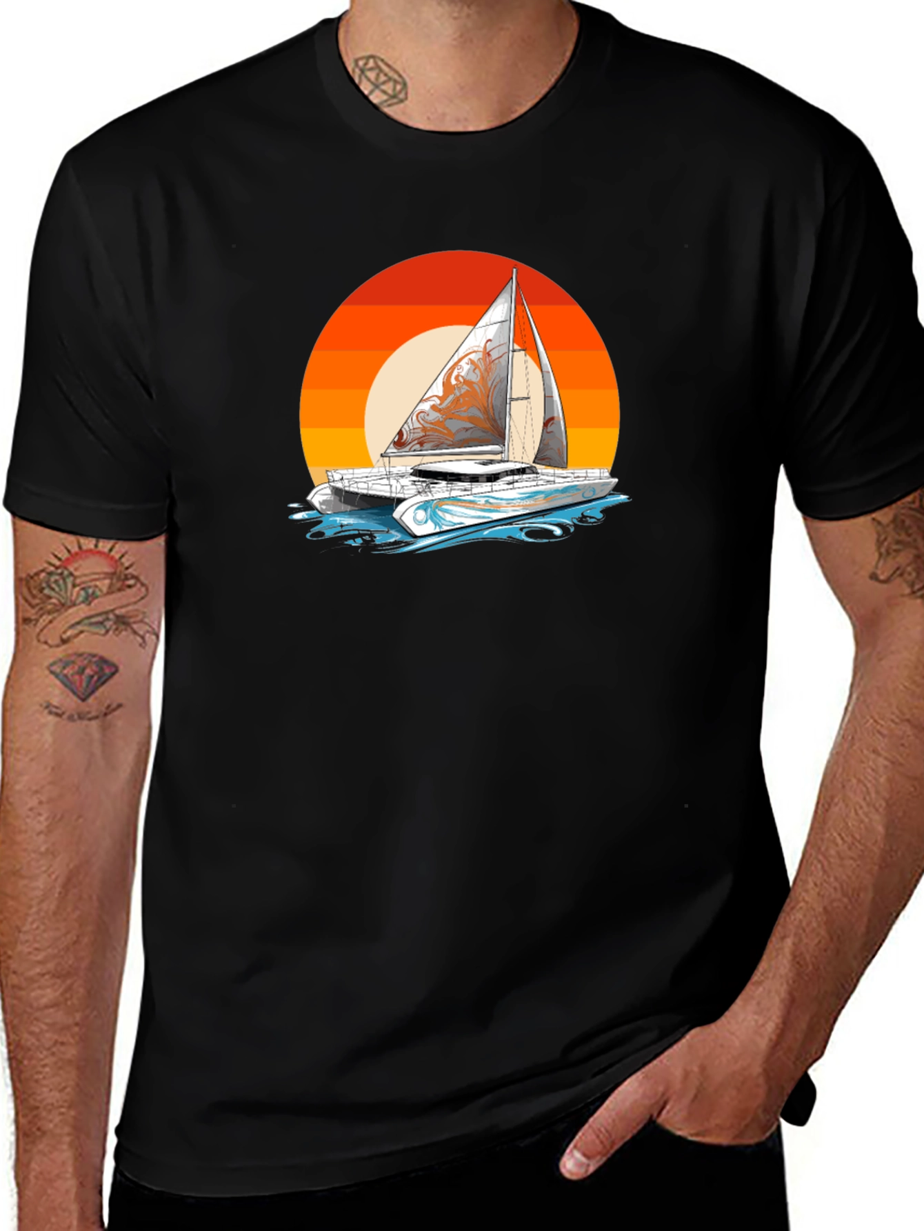 Sunset Sailboat T-Shirt