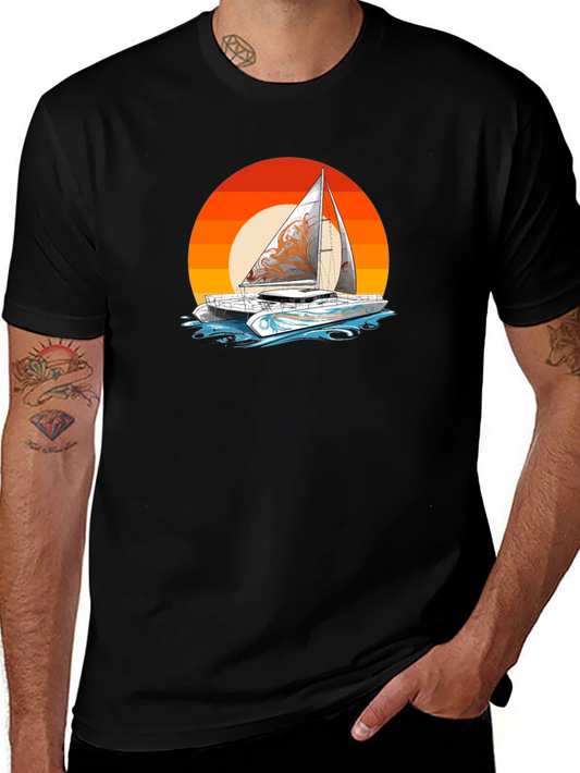 Sunset Sailboat T-Shirt