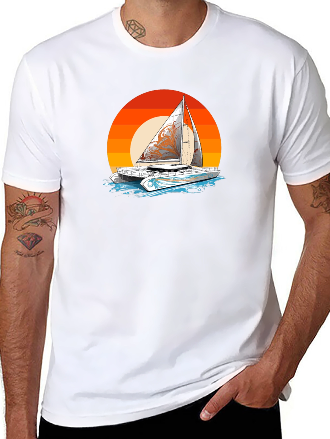 Sunset Sailboat T-Shirt
