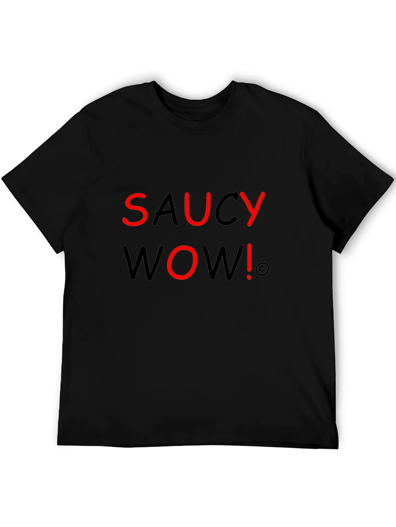 Saucy Wow! Graphic Tee - Black T-Shirt