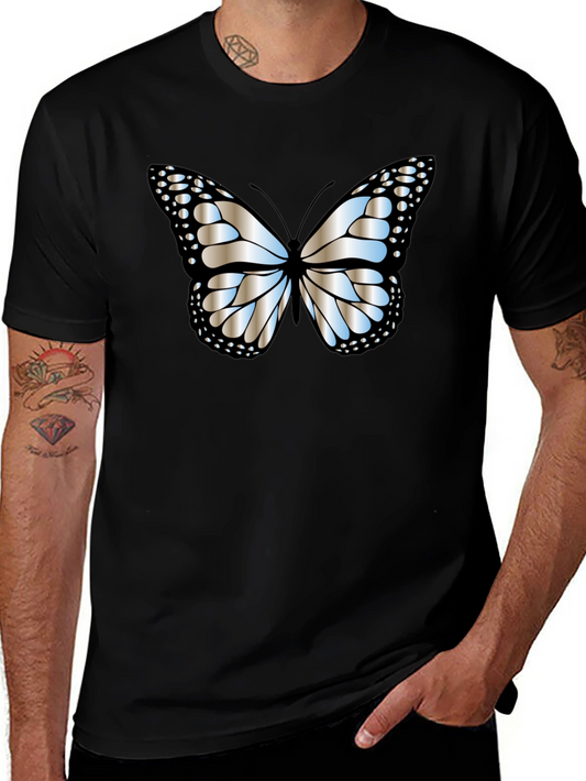 Butterfly Graphic Tee - Modern Black T-Shirt
