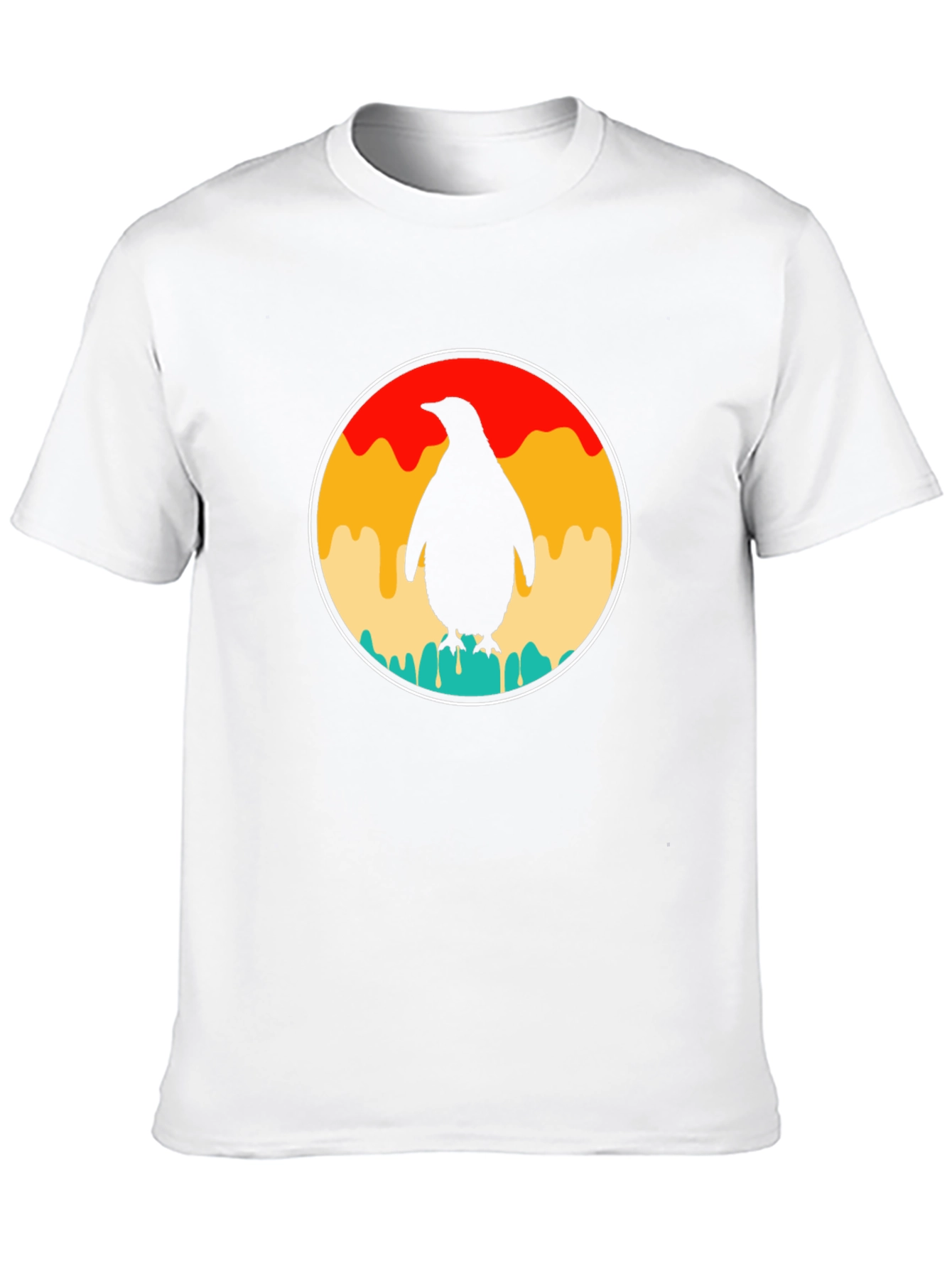 Retro Penguin T-Shirt - Black Graphic Tee