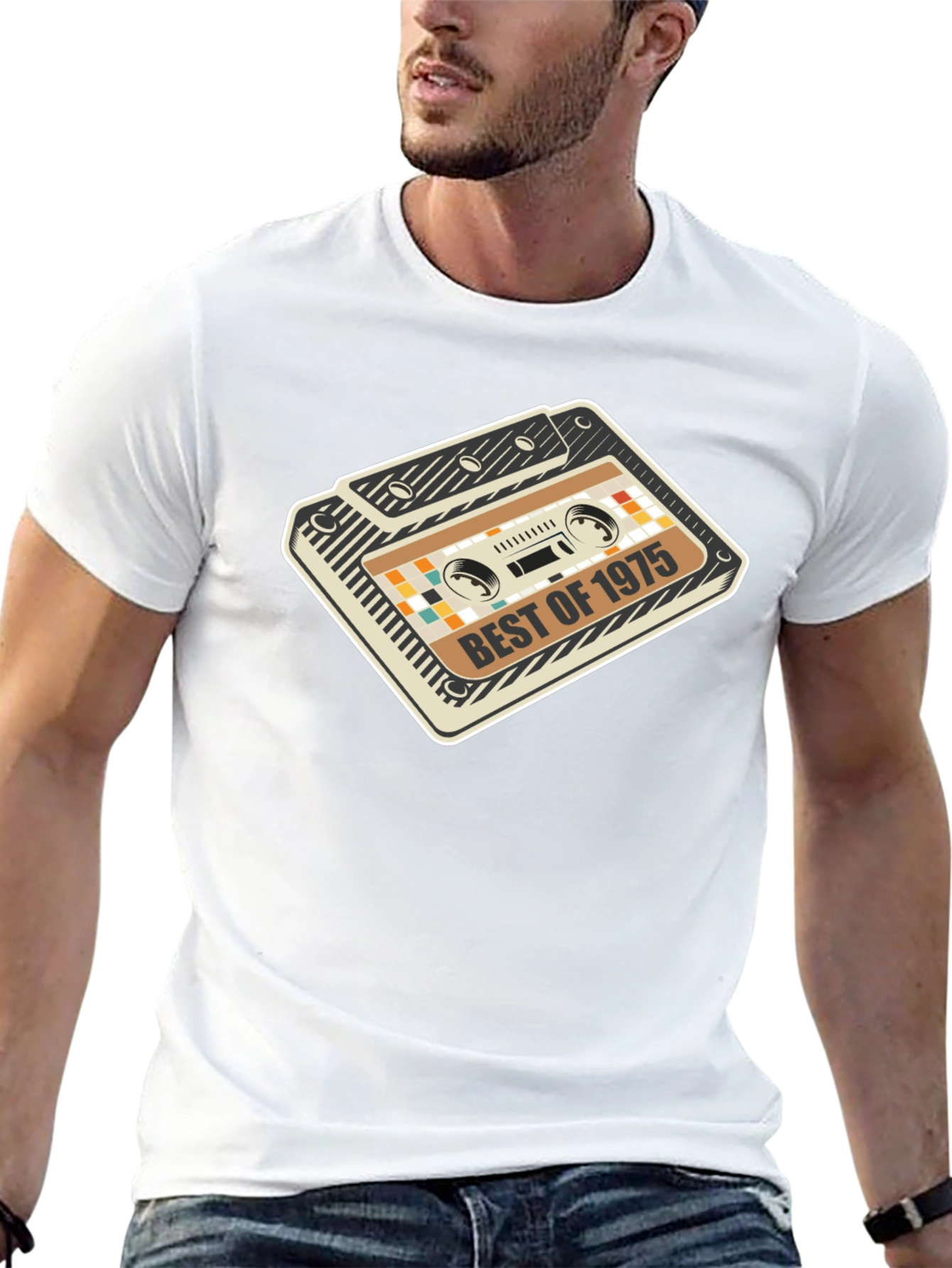 Best of 1975 Cassette Tape Graphic T-Shirt