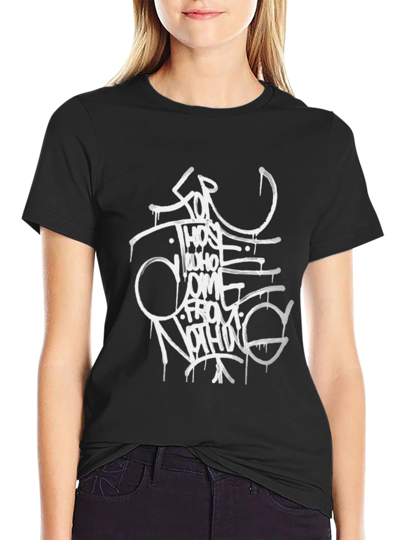 Streetwear Graphic Tee - Black