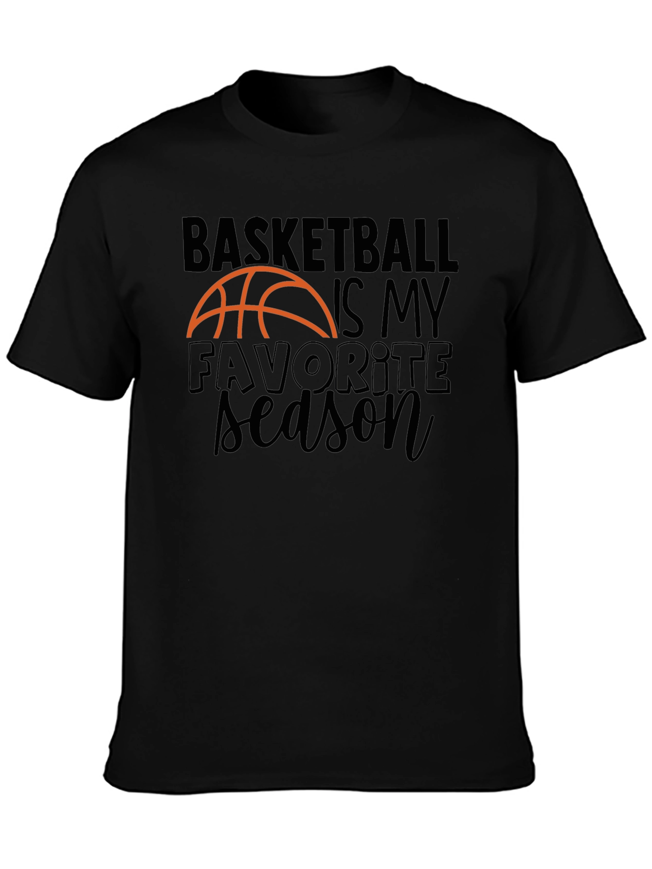Basketball Season Graphic Tee - Sports Fan Apparel