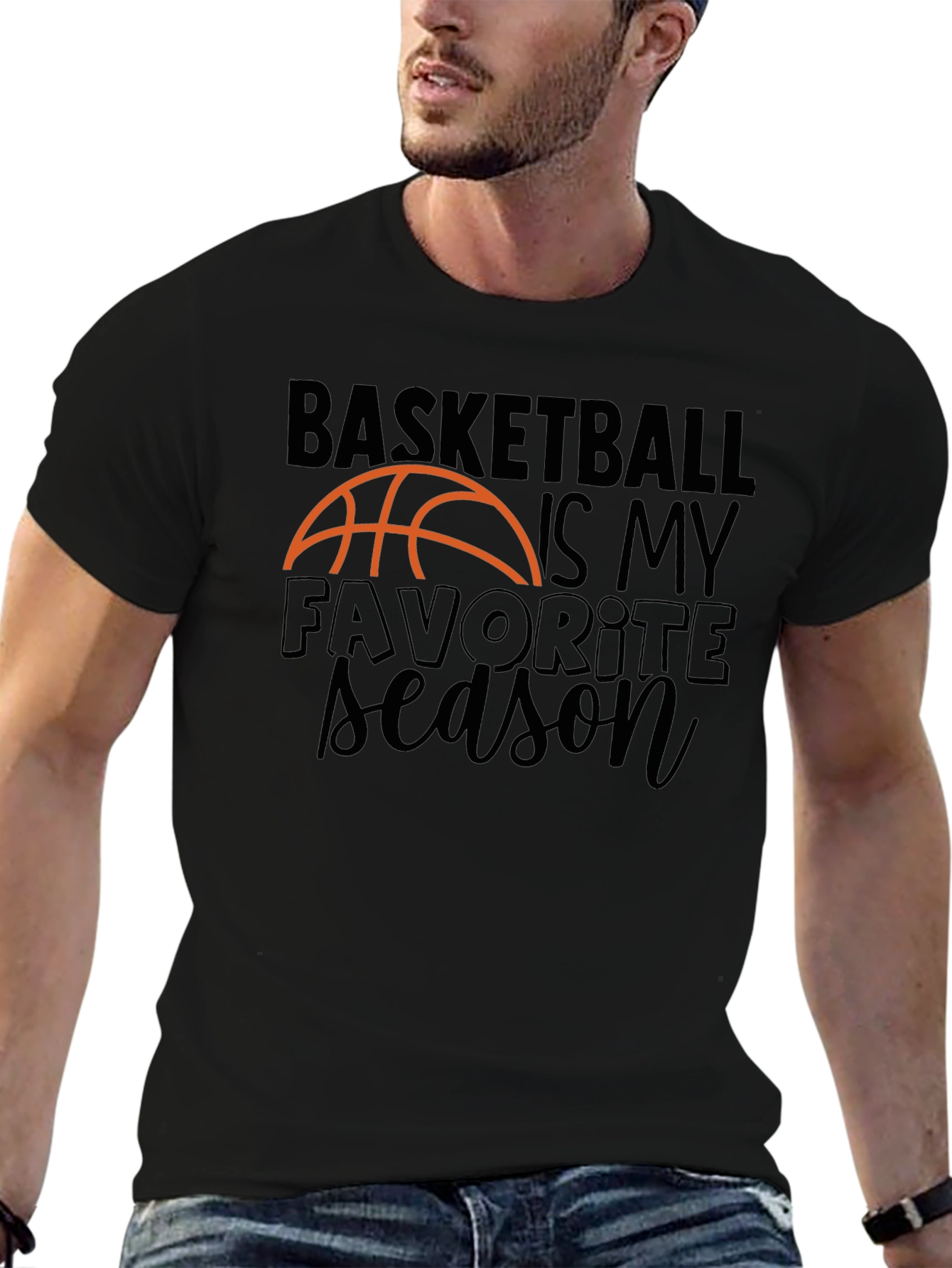 Basketball Season Graphic Tee - Sports Fan Apparel