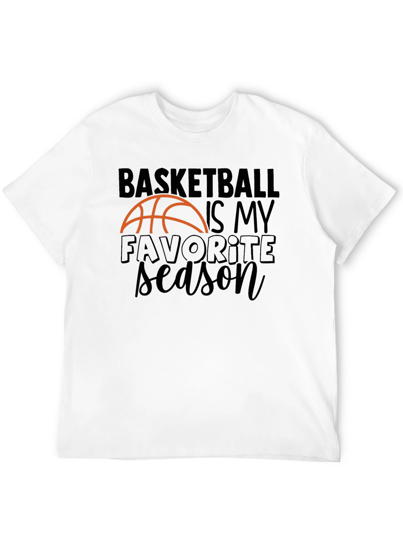 Basketball Season Graphic Tee - Sports Fan Apparel