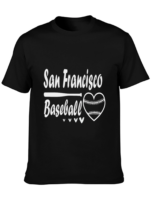 San Francisco Baseball Heart Graphic Tee