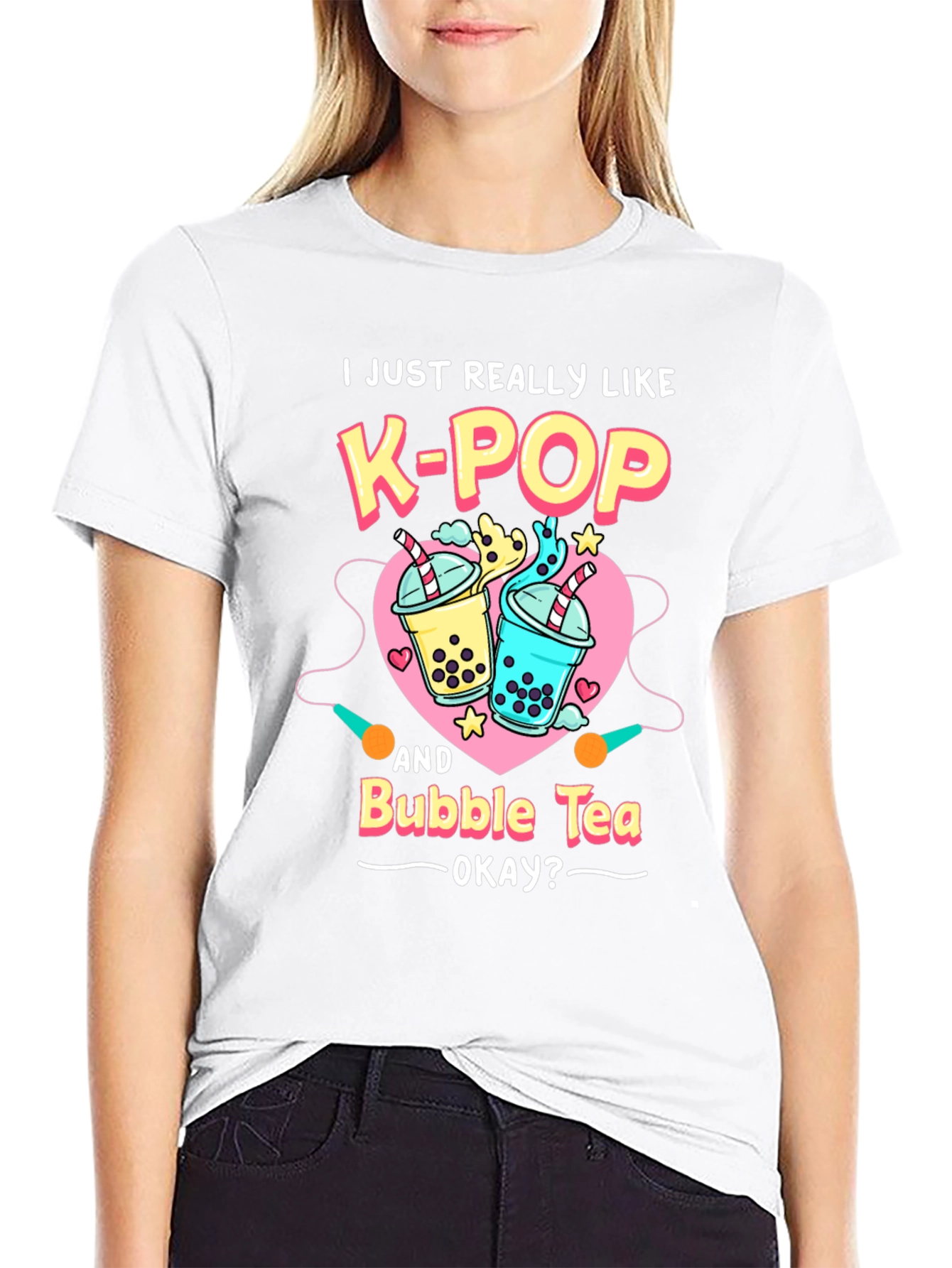 K-Pop & Bubble Tea Graphic Tee
