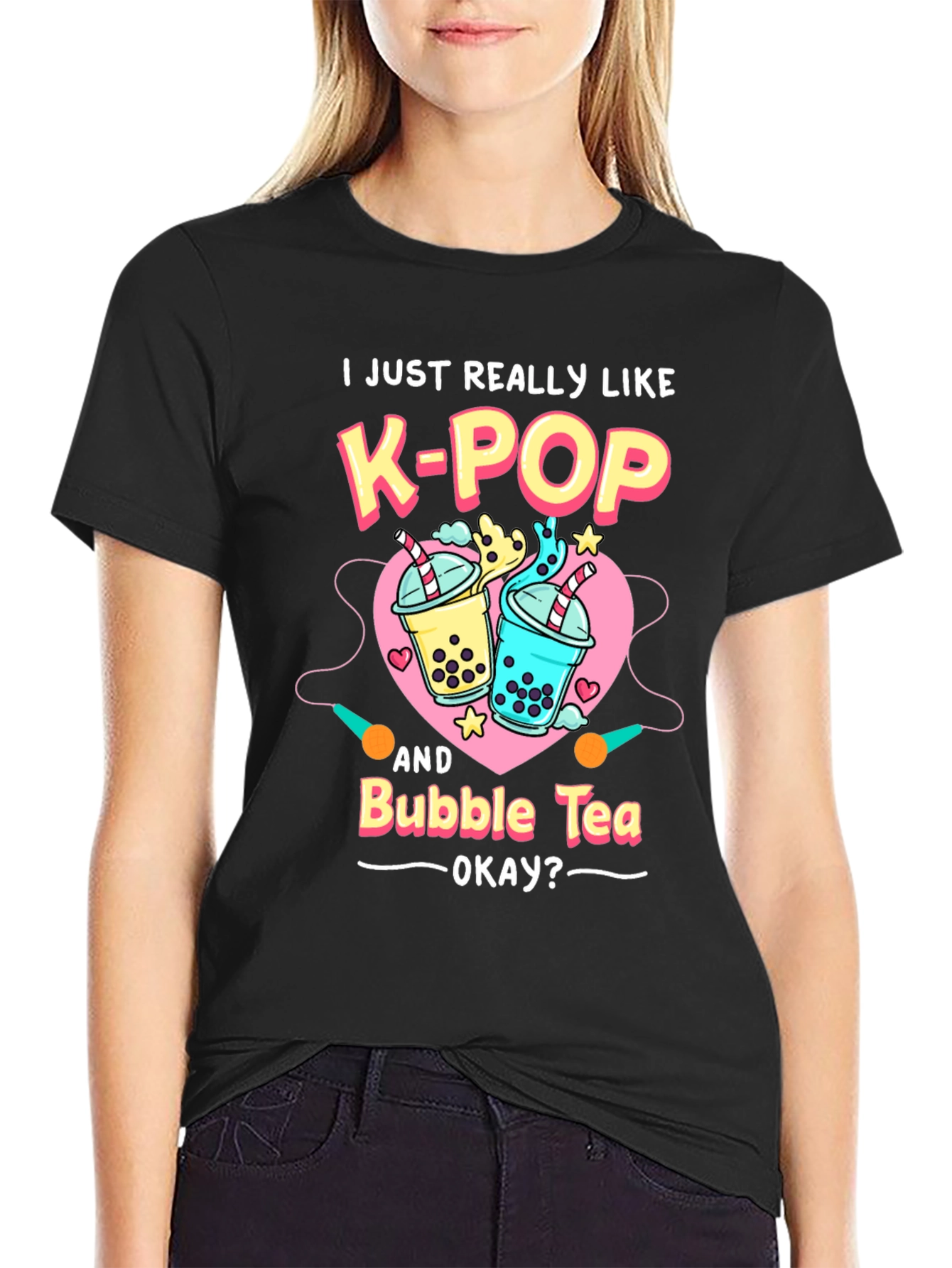 K-Pop & Bubble Tea Graphic Tee