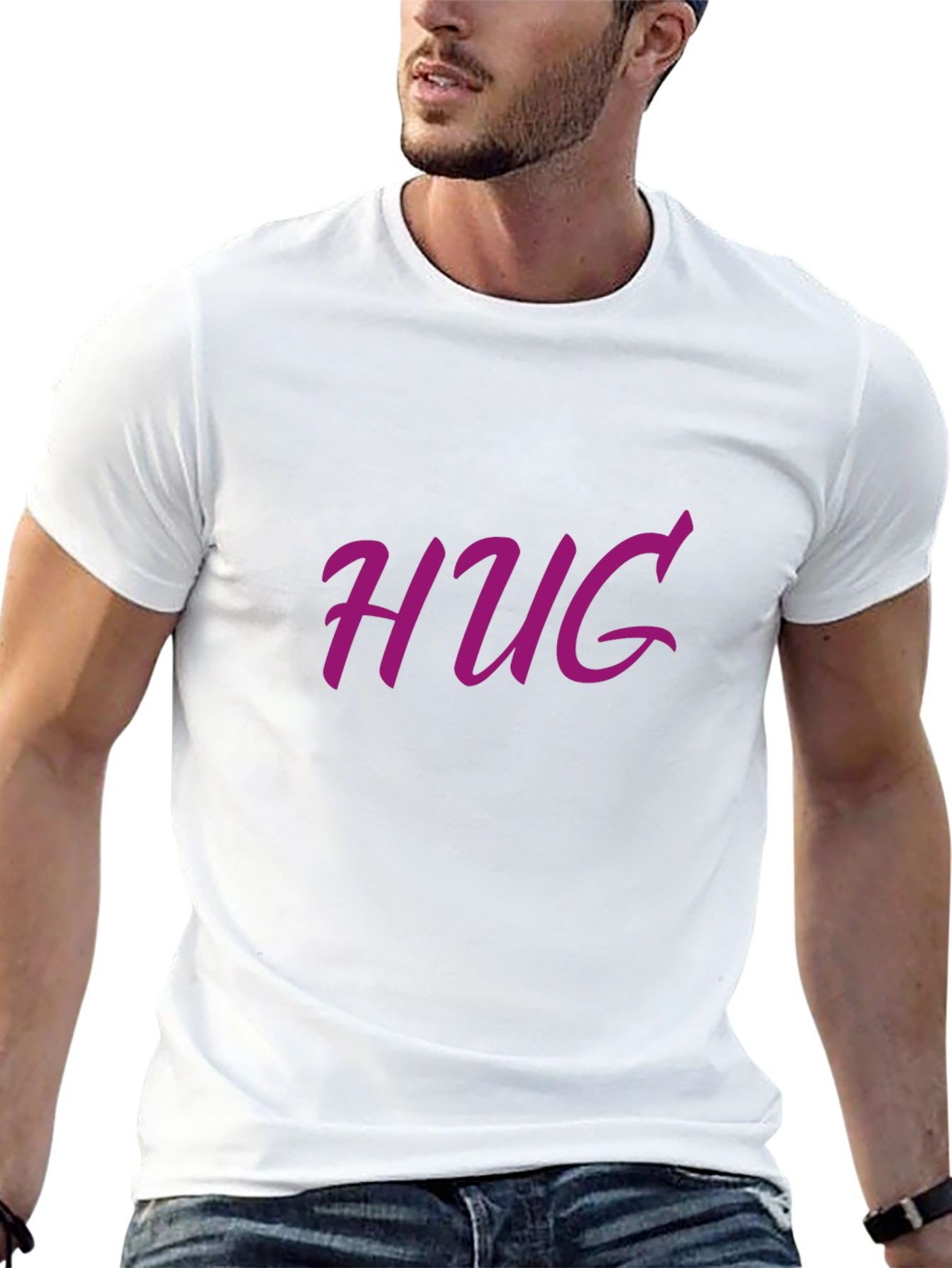 HUG Graphic Tee - Modern Comfort