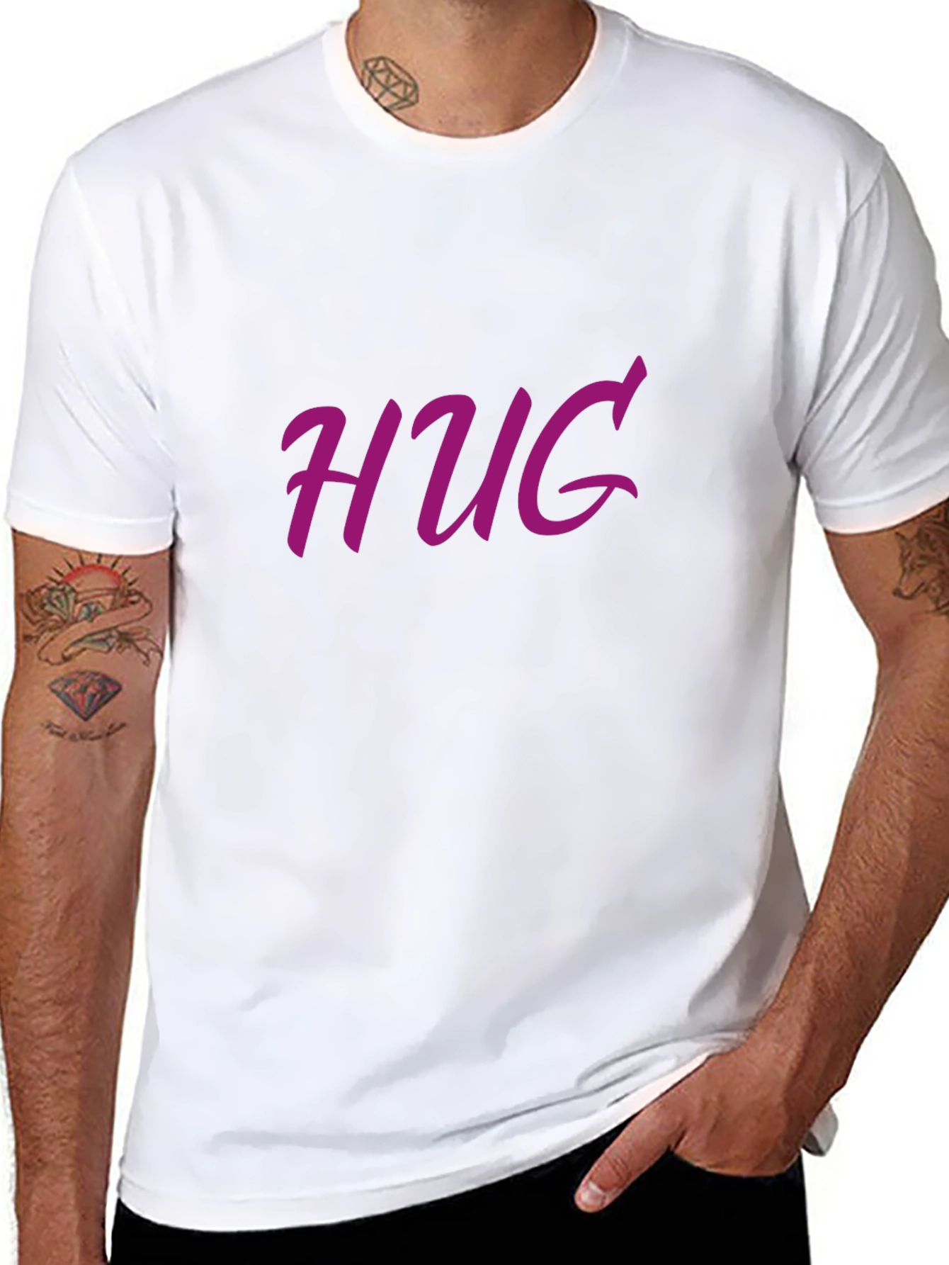 HUG Graphic Tee - Modern Comfort