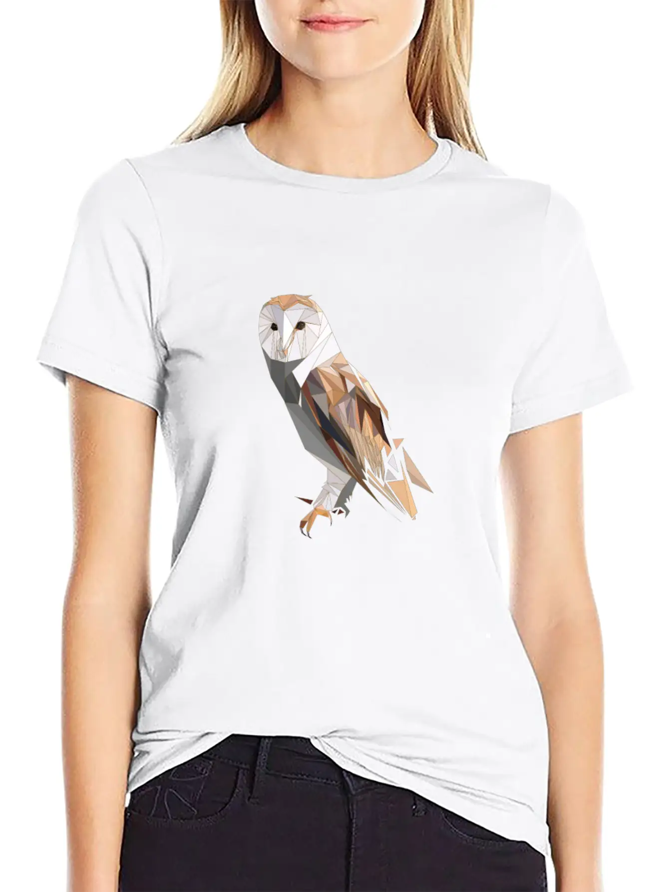 Polygon Owl For Owl Lovers Unisex Casual T-Shirt – Clean Design For Daily Comfort