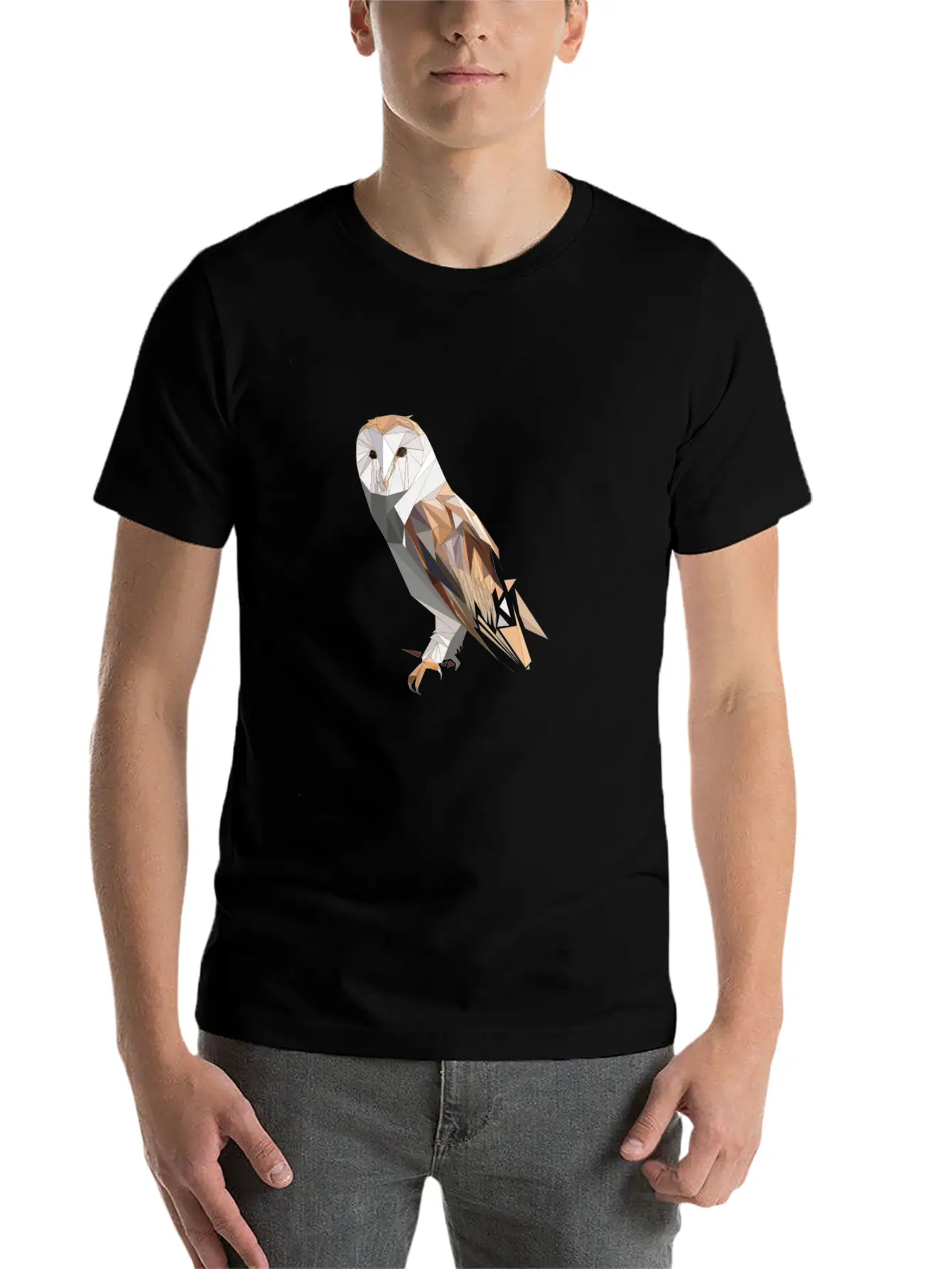 Polygon Owl For Owl Lovers Unisex Casual T-Shirt – Clean Design For Daily Comfort