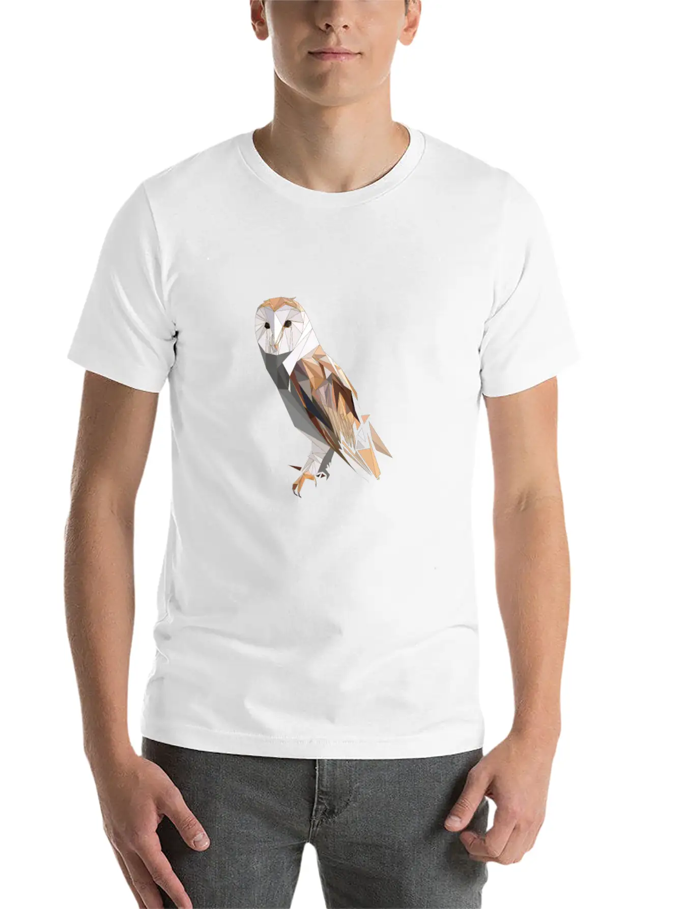 Polygon Owl For Owl Lovers Unisex Casual T-Shirt – Clean Design For Daily Comfort