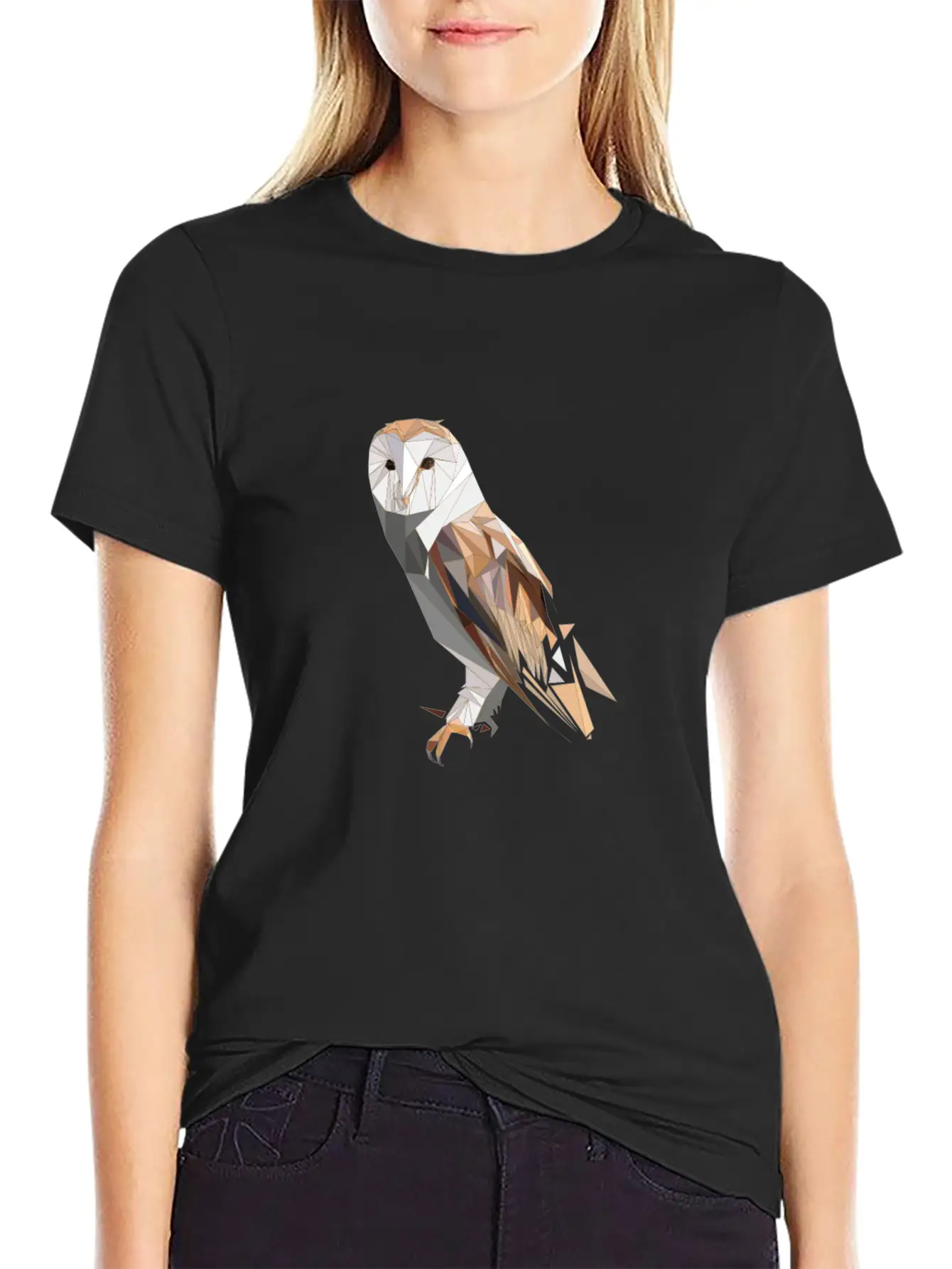 Polygon Owl For Owl Lovers Unisex Casual T-Shirt – Clean Design For Daily Comfort