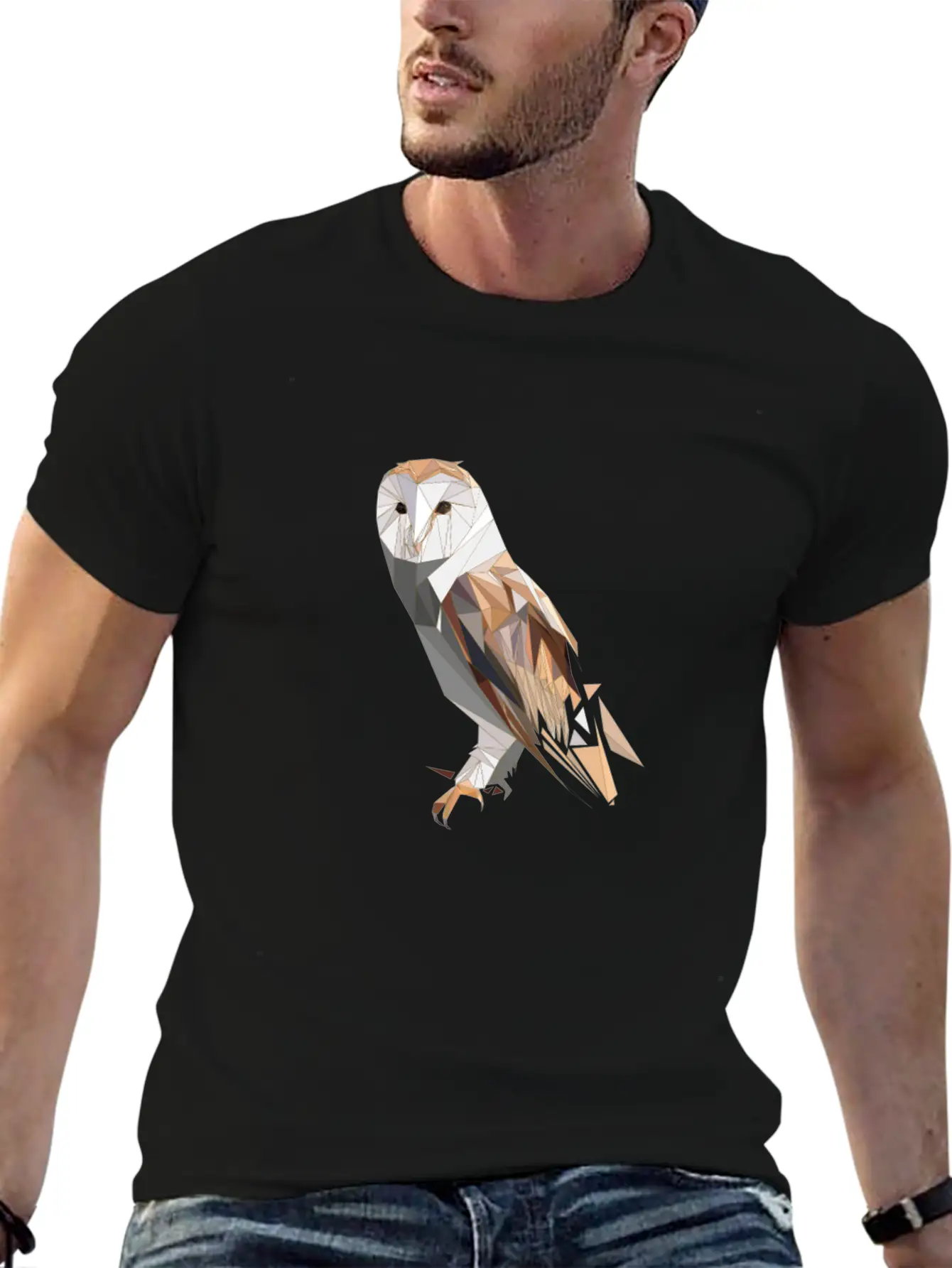 Polygon Owl For Owl Lovers Unisex Casual T-Shirt – Clean Design For Daily Comfort