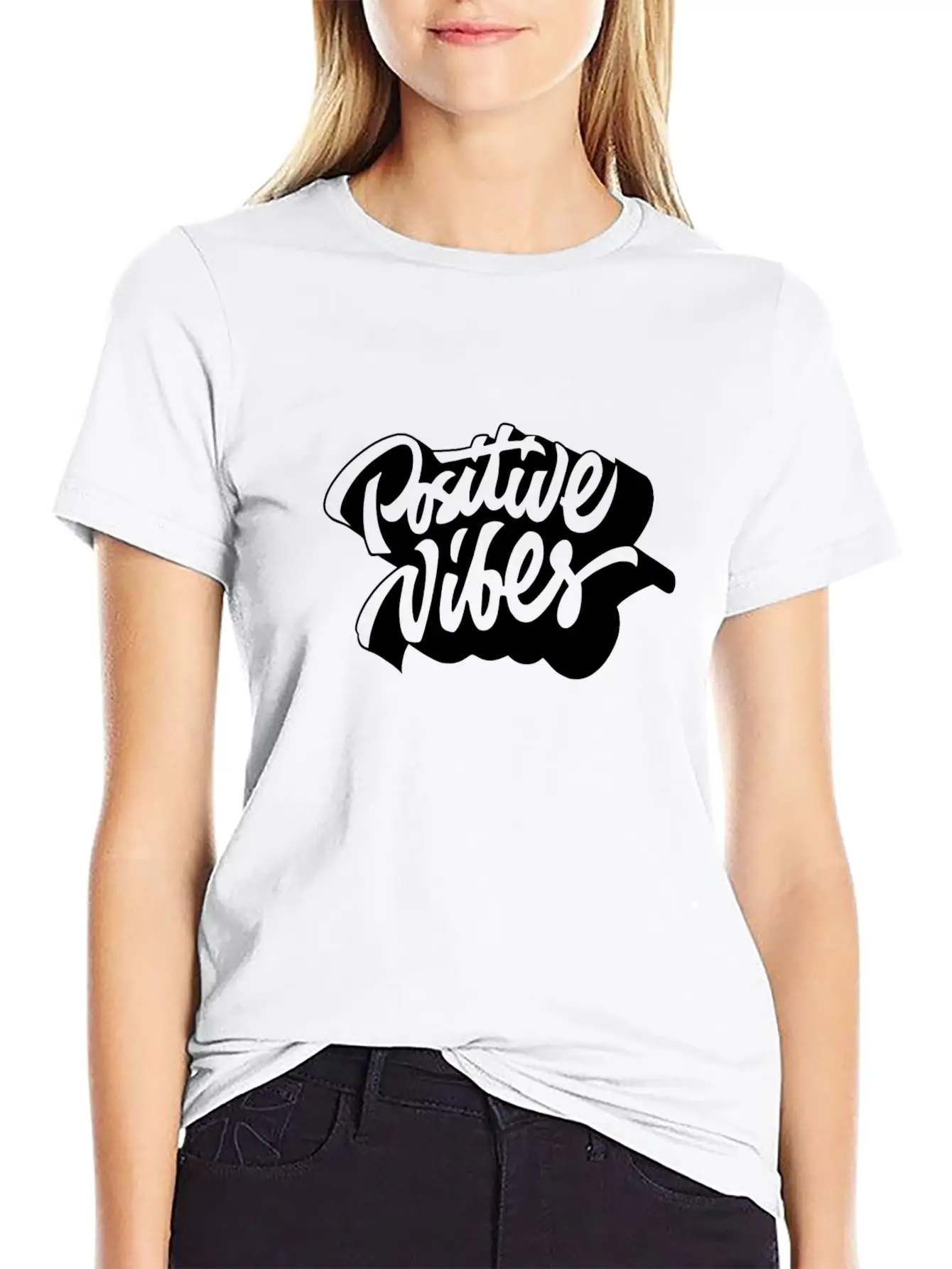 Positive Vibes Unisex Casual T-Shirt – Clean Design For Daily Comfort