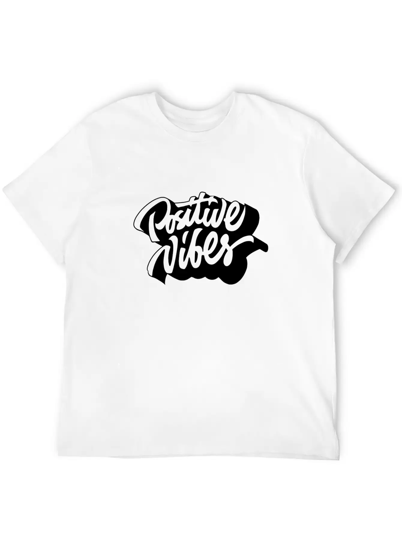 Positive Vibes Unisex Casual T-Shirt – Clean Design For Daily Comfort