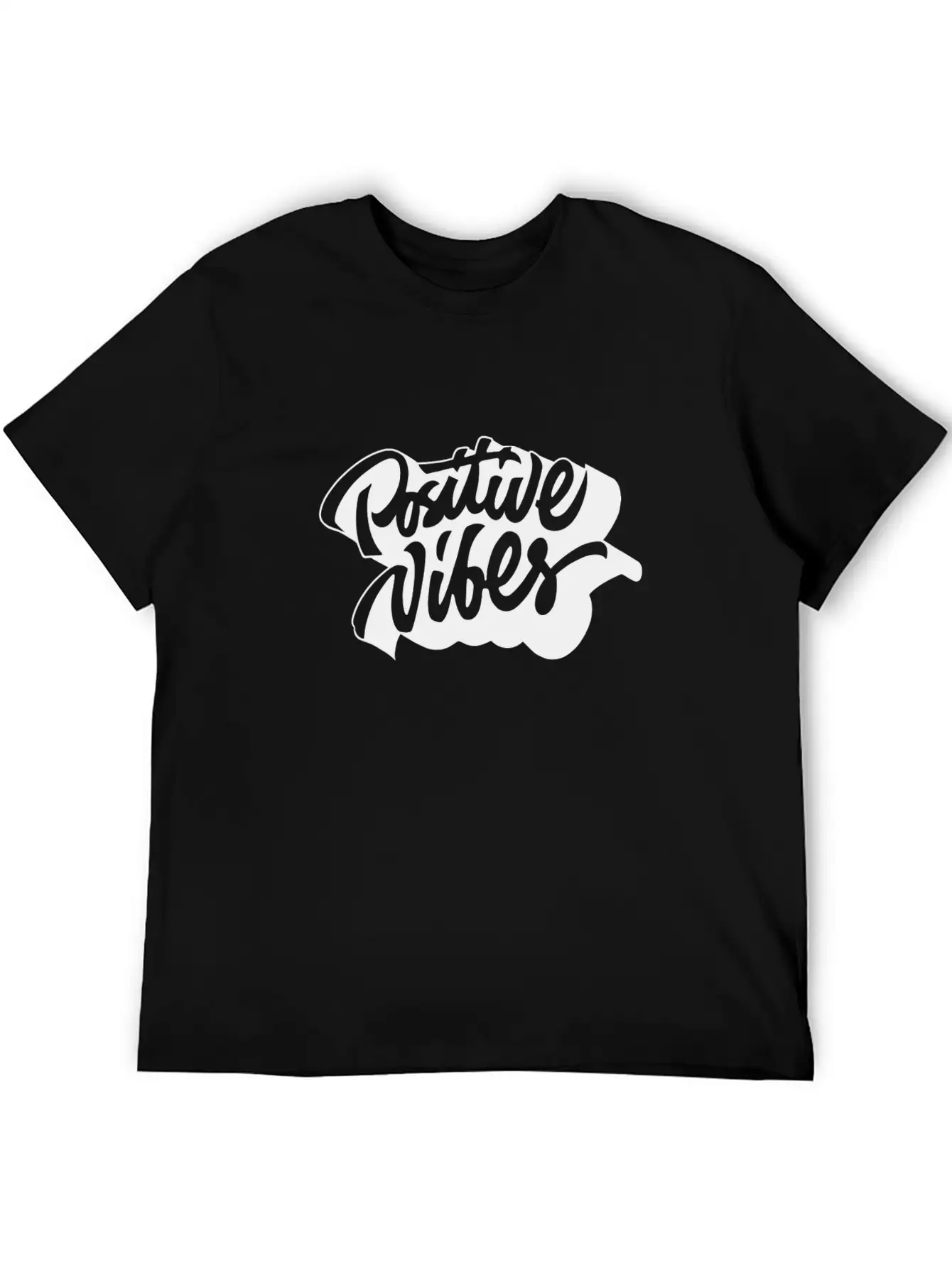 Positive Vibes Unisex Casual T-Shirt – Clean Design For Daily Comfort