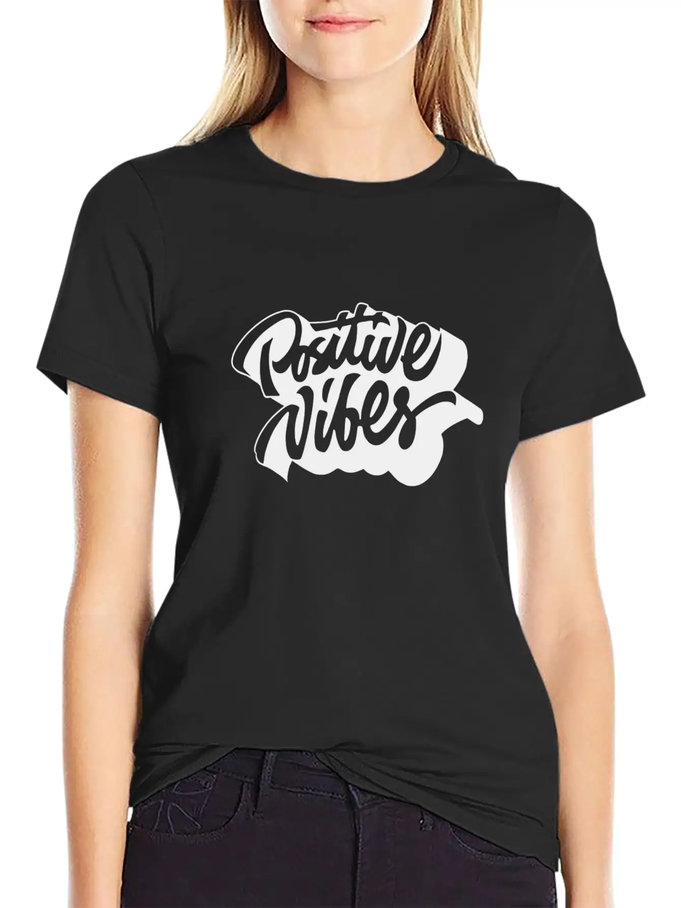 Positive Vibes Unisex Casual T-Shirt – Clean Design For Daily Comfort