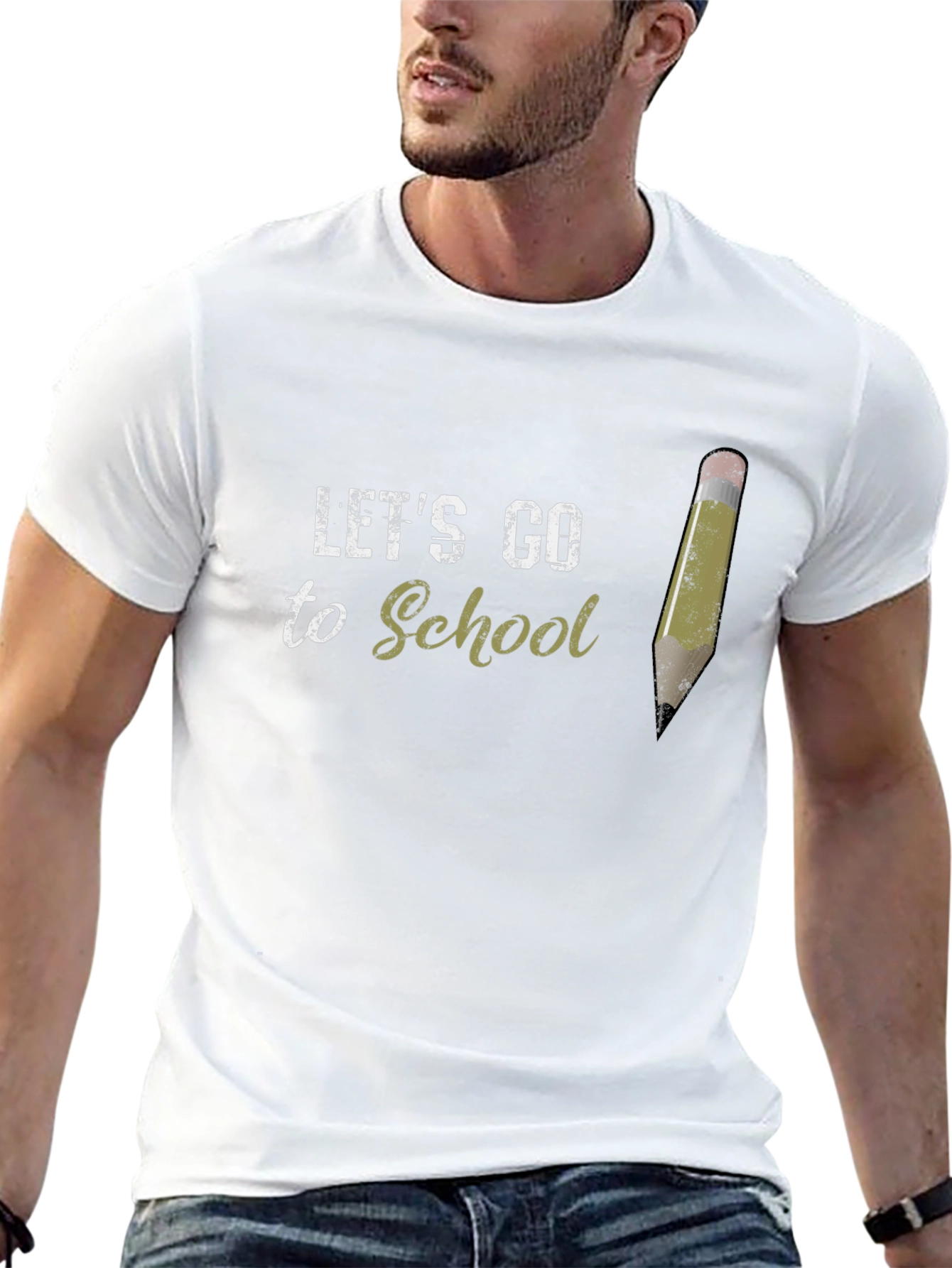 Lets Go to School Graphic T-Shirt