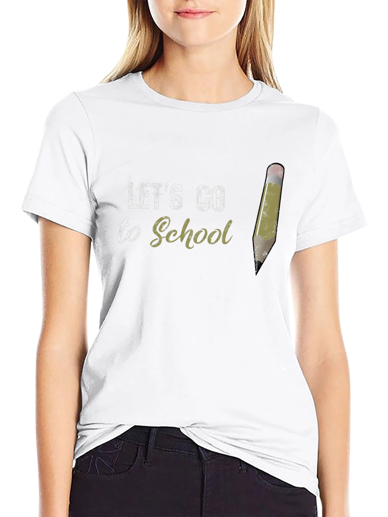 Lets Go to School Graphic T-Shirt