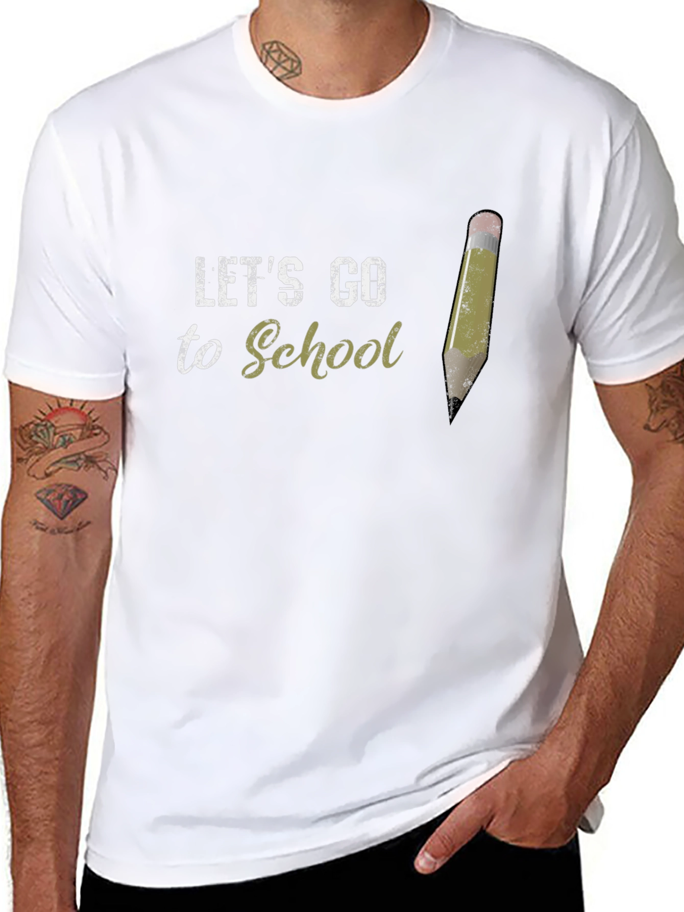 Lets Go to School Graphic T-Shirt