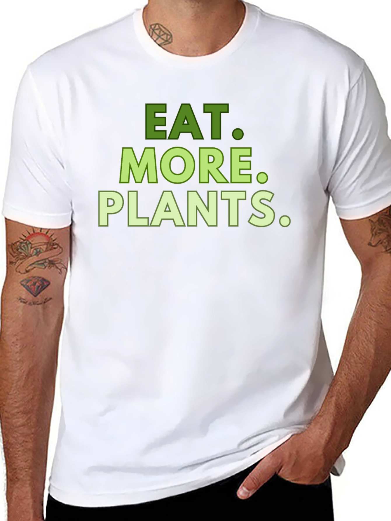 Eat More Plants Graphic Tee - Vegan T-Shirt