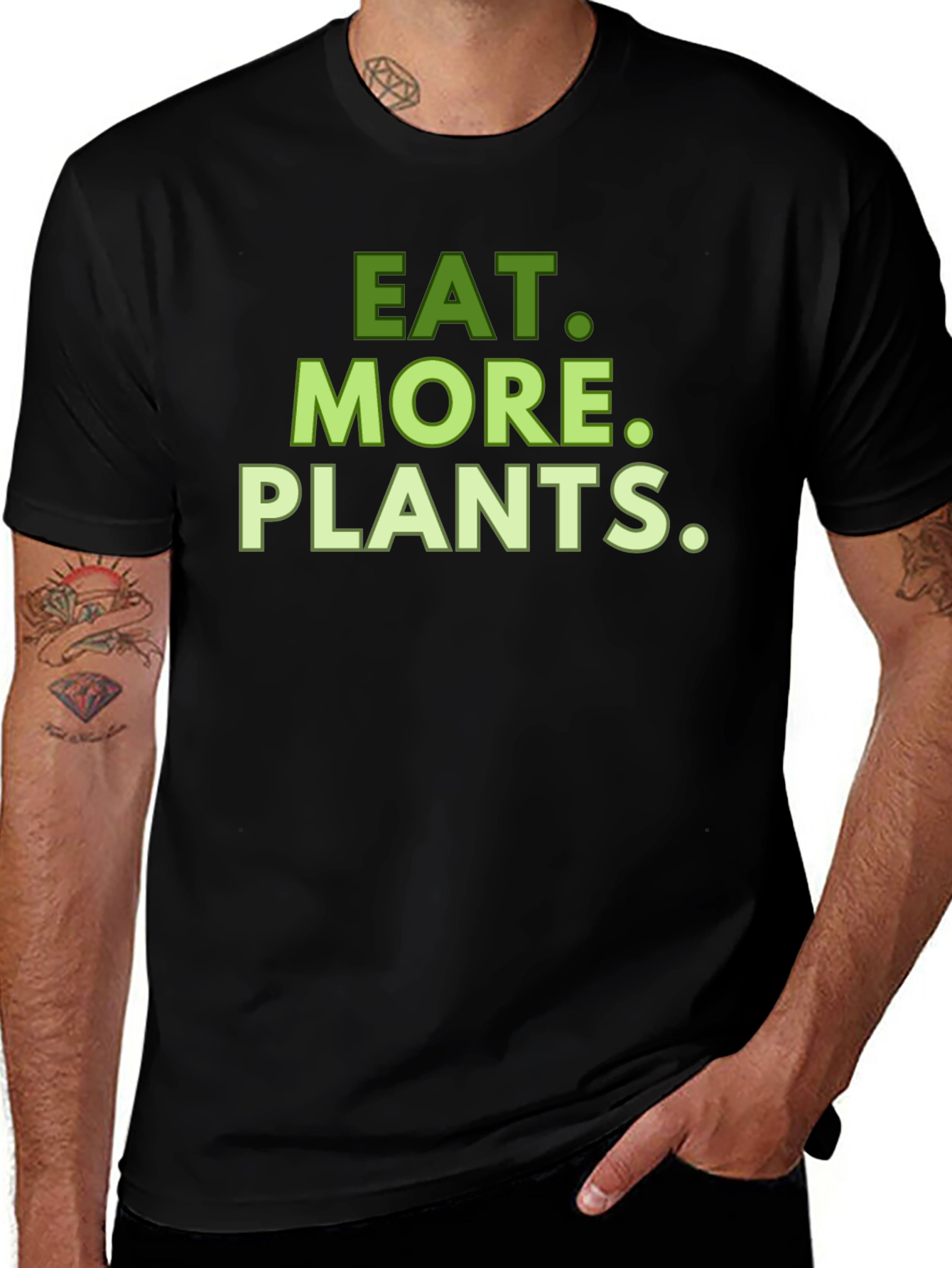 Eat More Plants Graphic Tee - Vegan T-Shirt