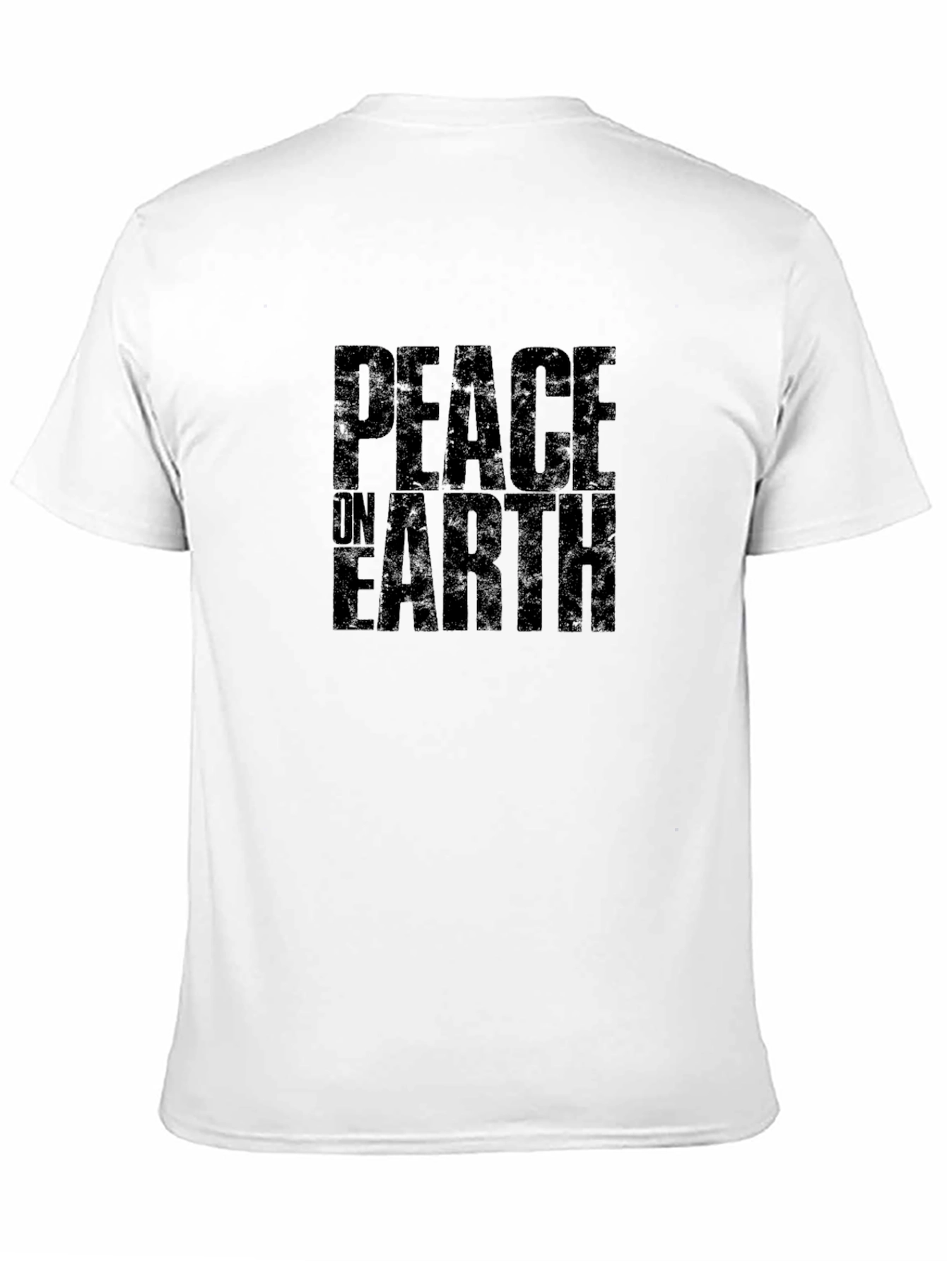 Peace on Earth Graphic Black T-Shirt