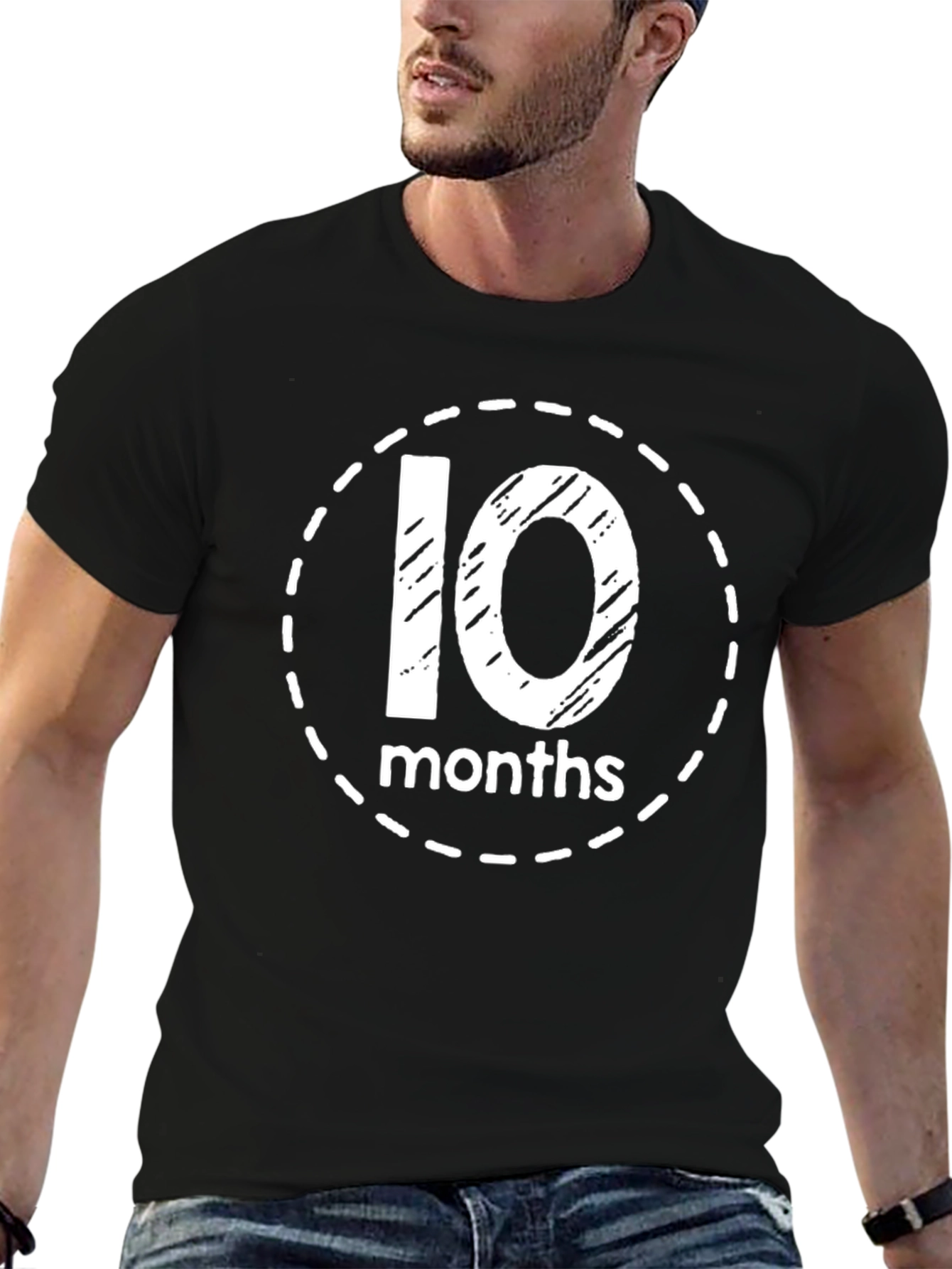 Baby Milestone T-Shirt - 10 Months Design