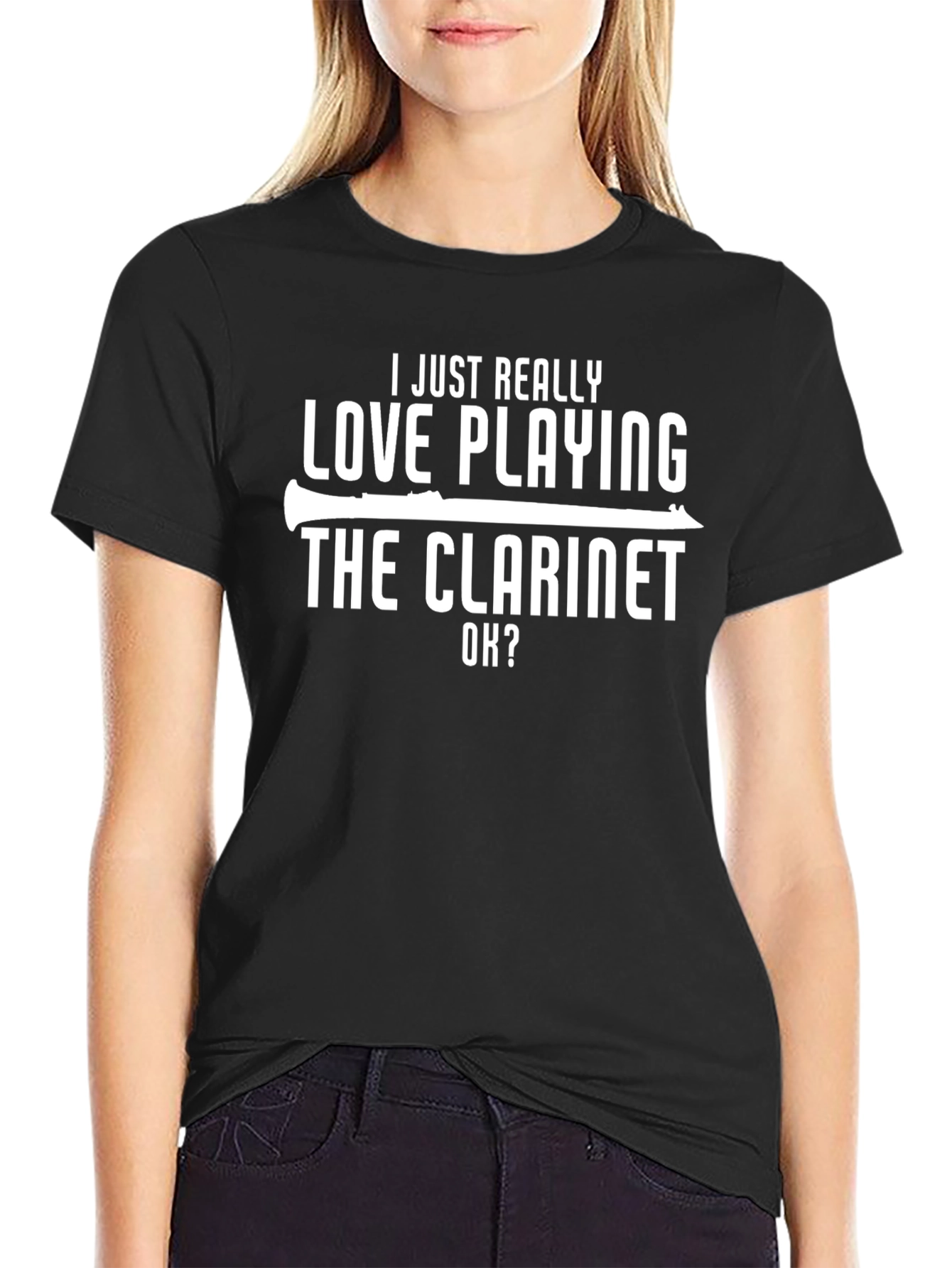 I Love Playing The Clarinet Black T-Shirt