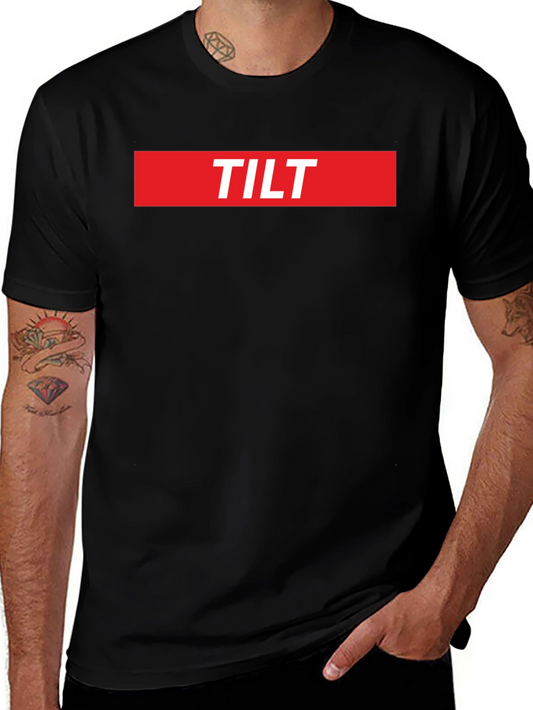 TILT Graphic T-Shirt - Bold Red & Black Design