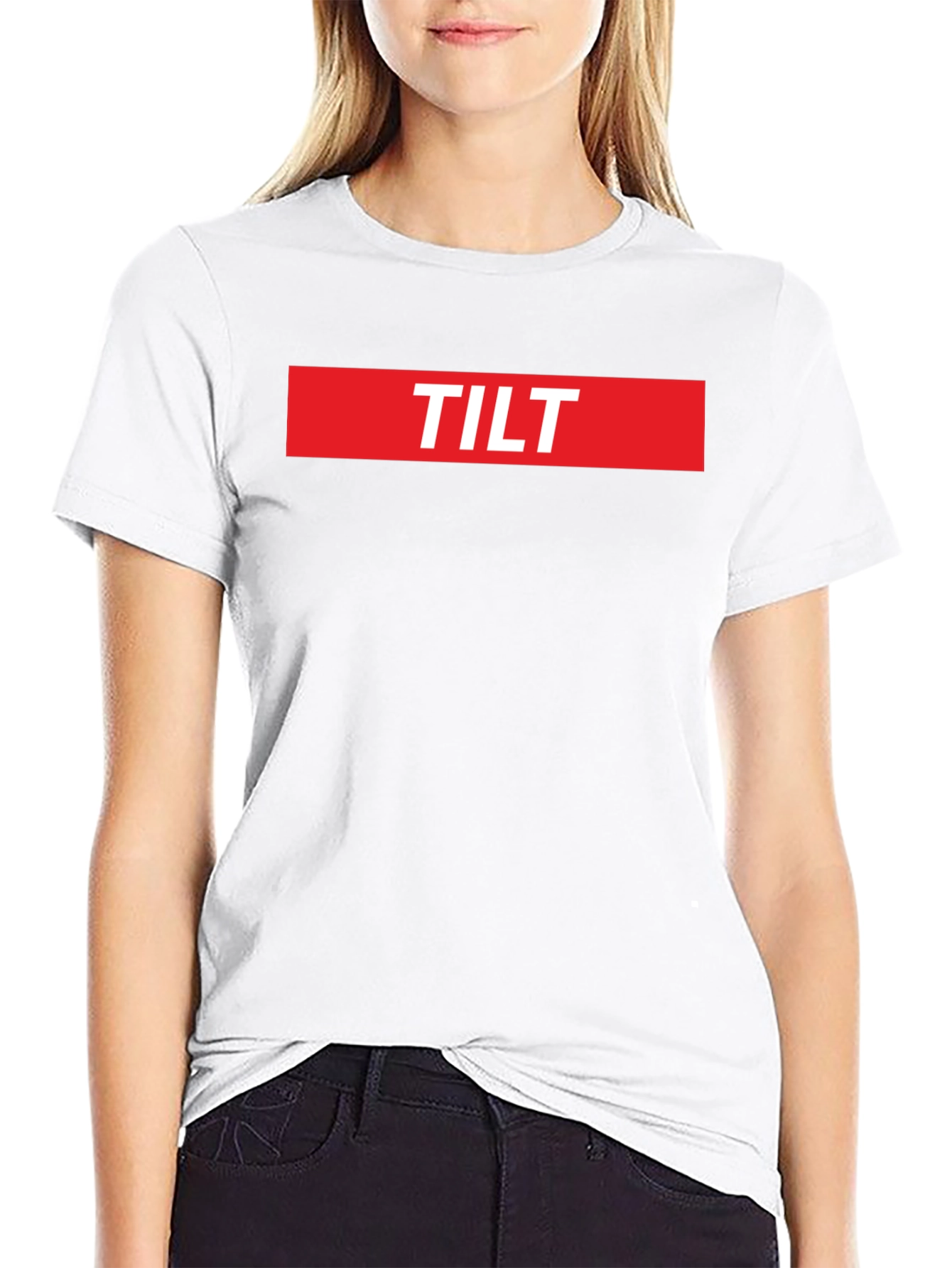 TILT Graphic T-Shirt - Bold Red & Black Design