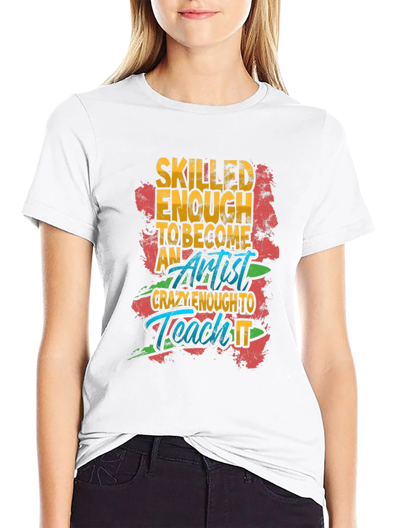 Skilled Artist Graphic Tee - Funny Art Teacher Shirt