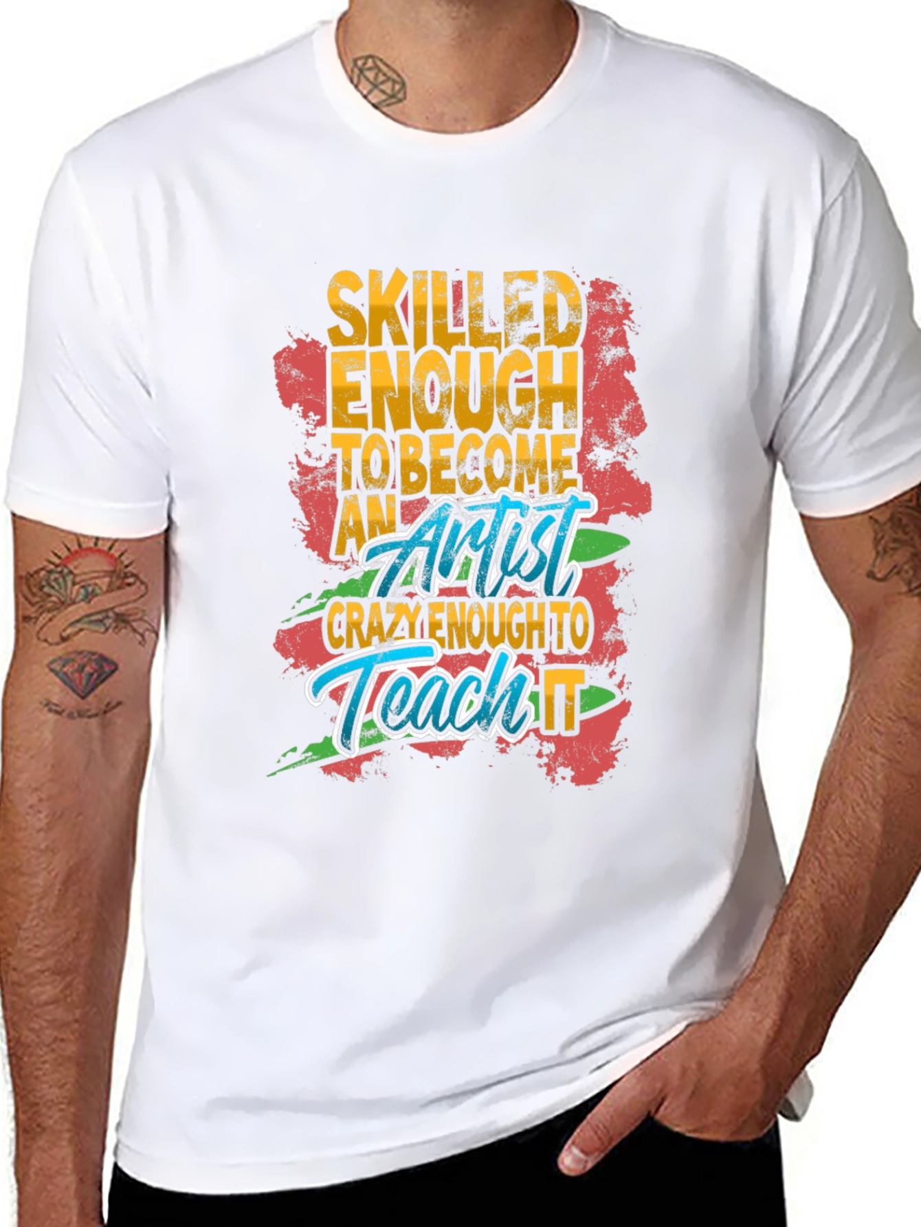 Skilled Artist Graphic Tee - Funny Art Teacher Shirt