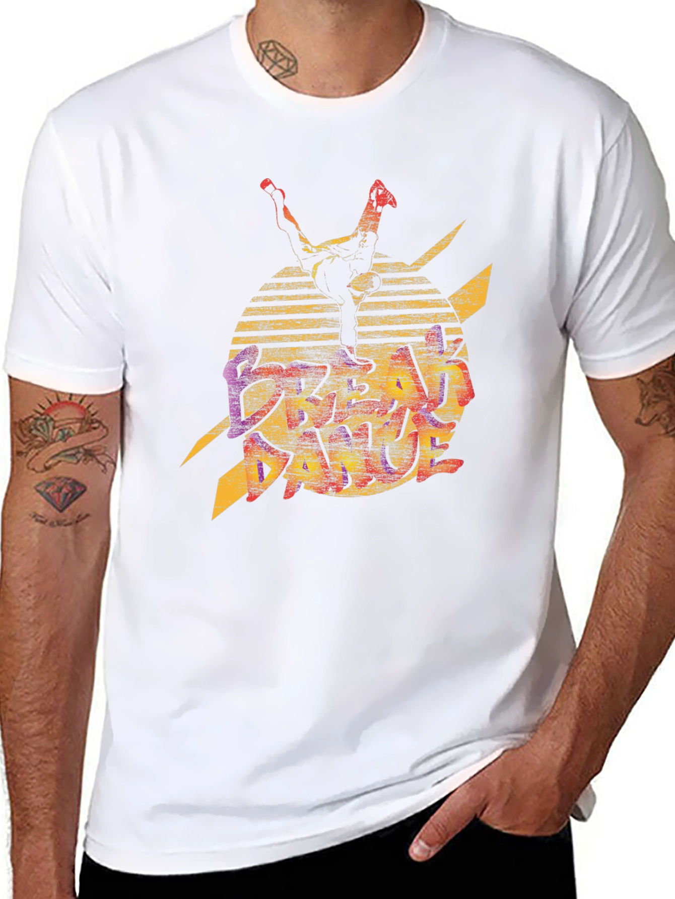 Retro Graphic Tee - Break Dance Inspired