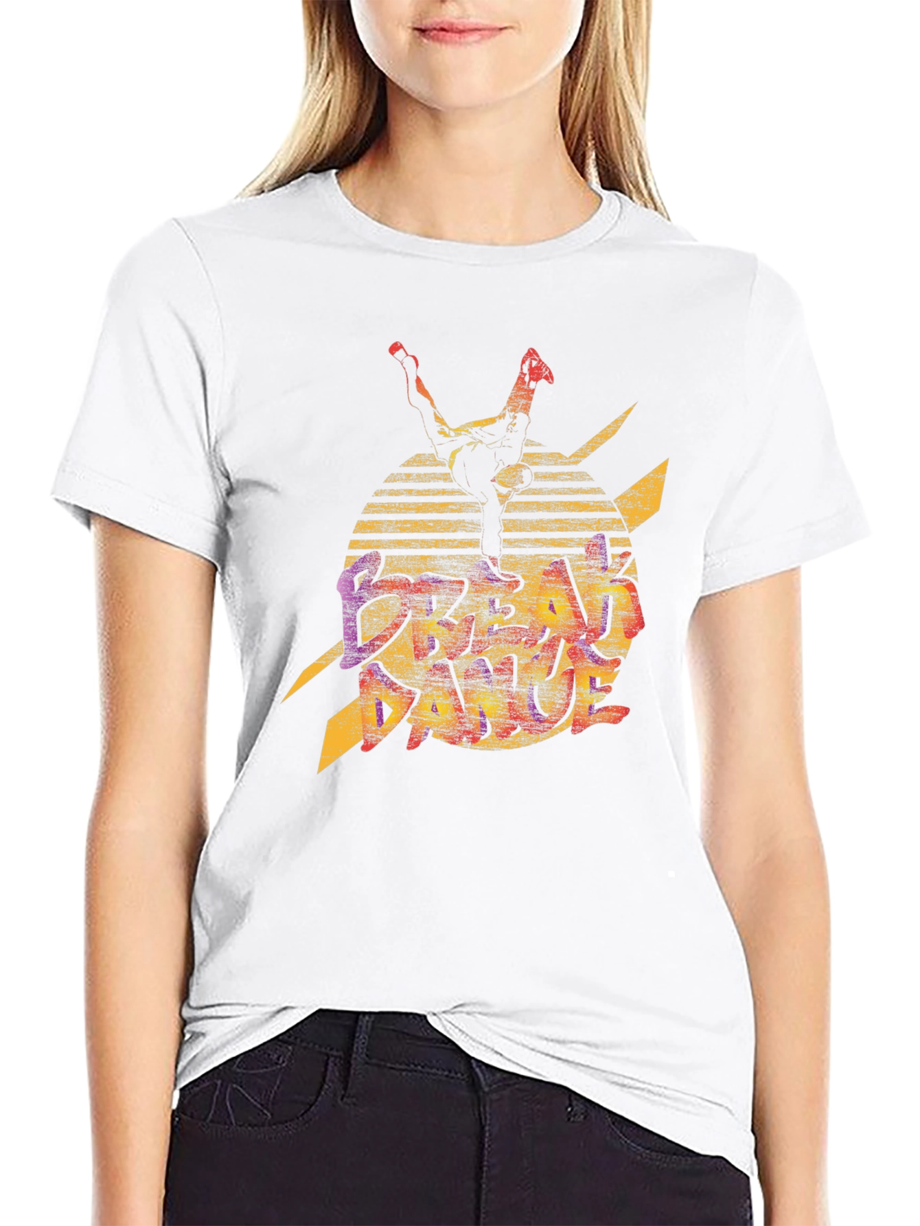 Retro Graphic Tee - Break Dance Inspired