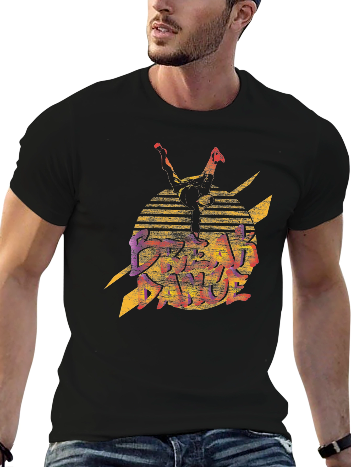 Retro Graphic Tee - Break Dance Inspired