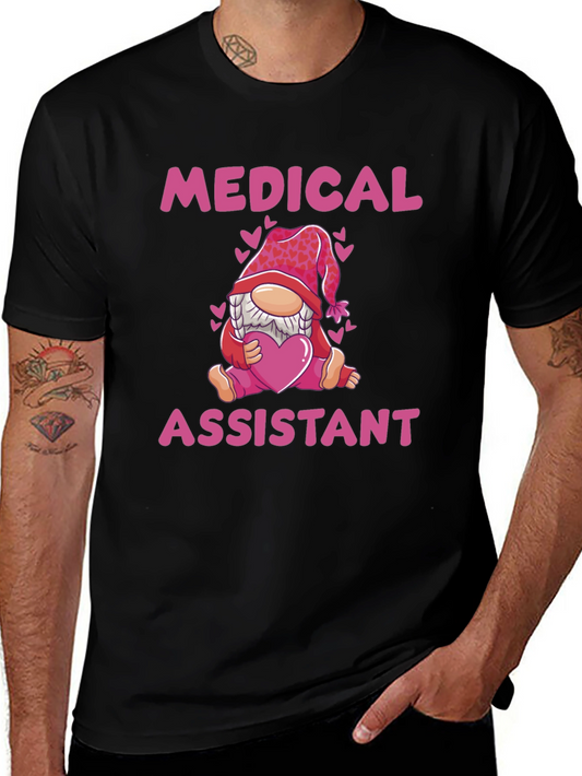Medical Assistant Gnome T-Shirt - Valentines Day Tee