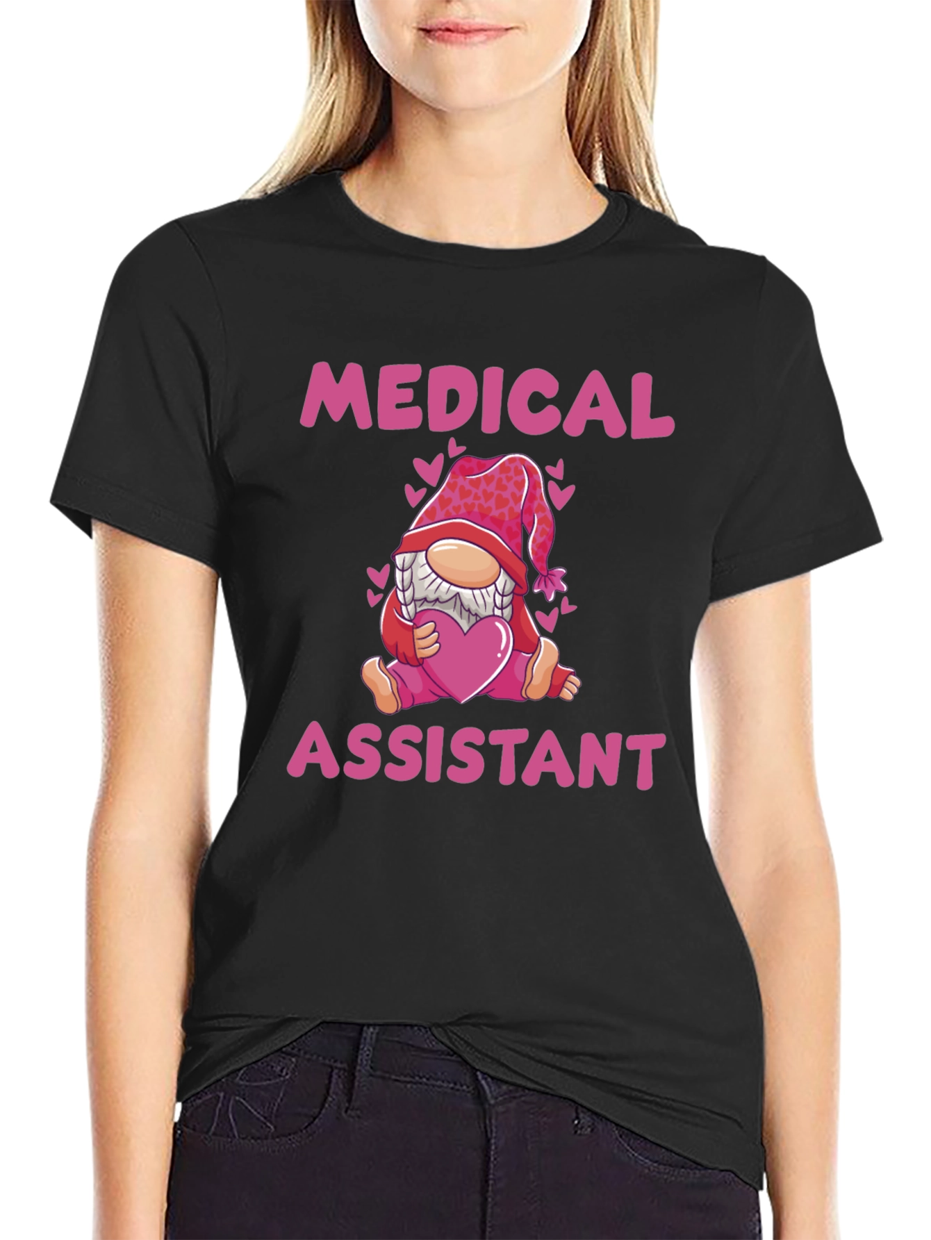 Medical Assistant Gnome T-Shirt - Valentines Day Tee