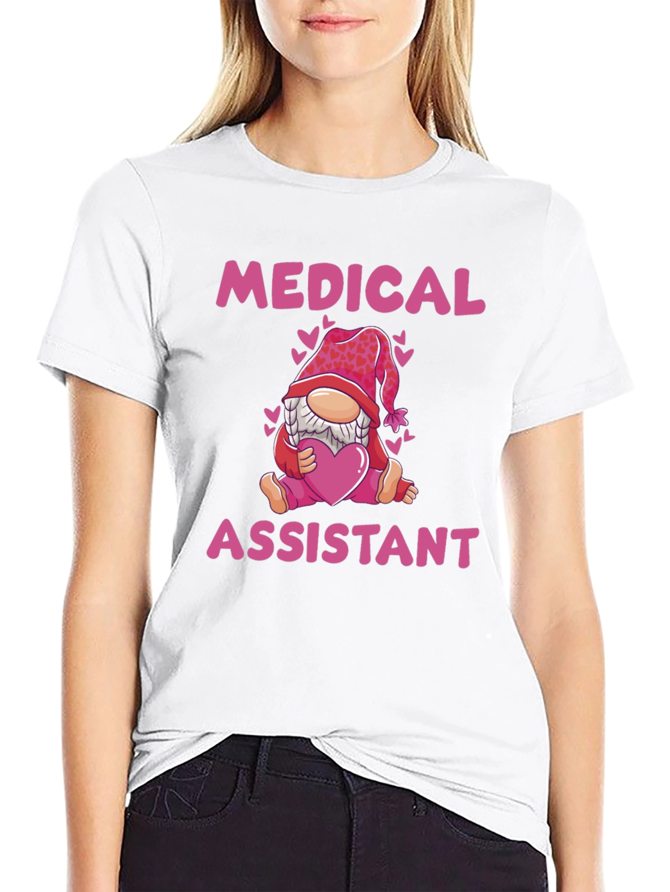 Medical Assistant Gnome T-Shirt - Valentines Day Tee