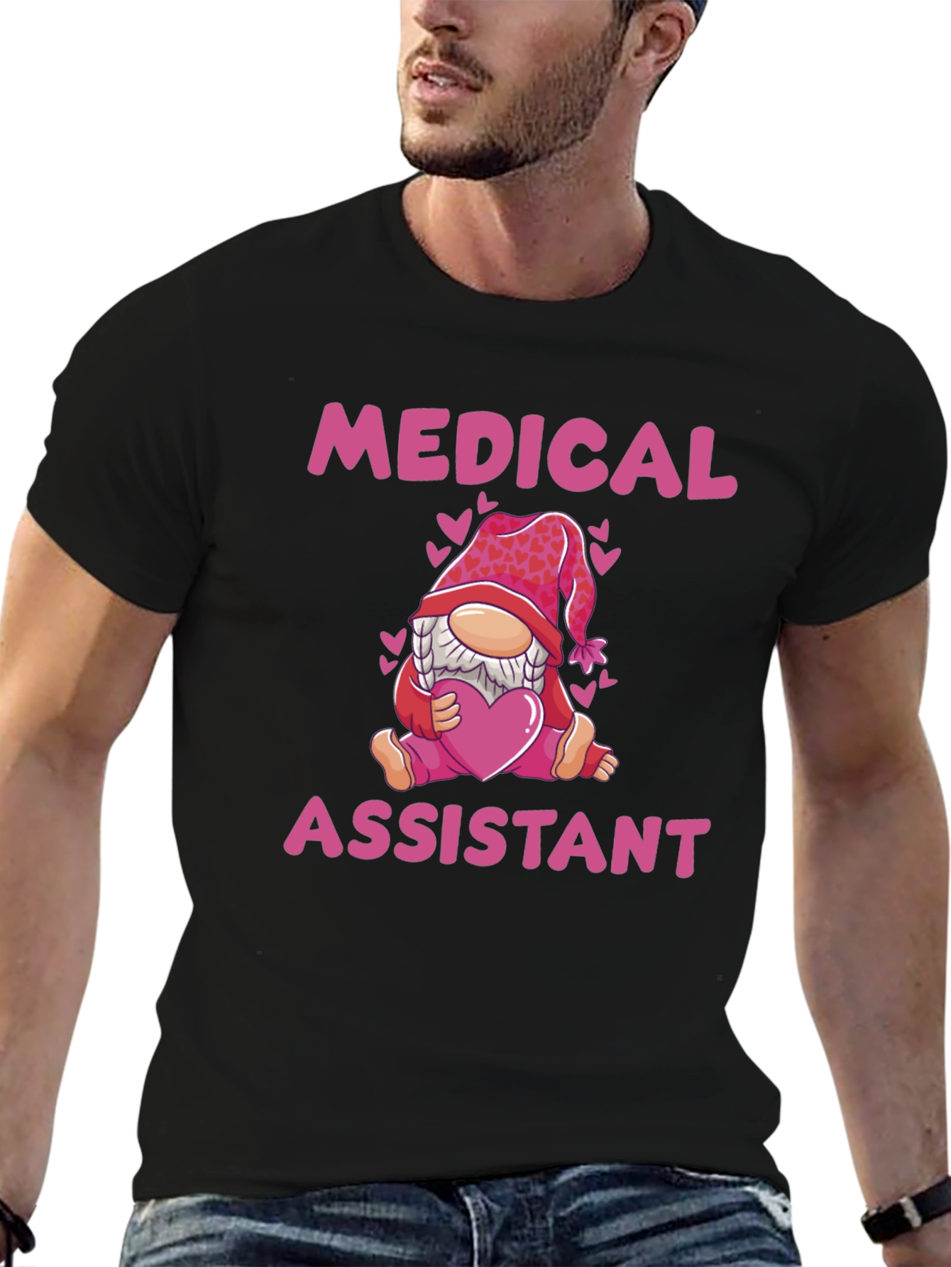 Medical Assistant Gnome T-Shirt - Valentines Day Tee