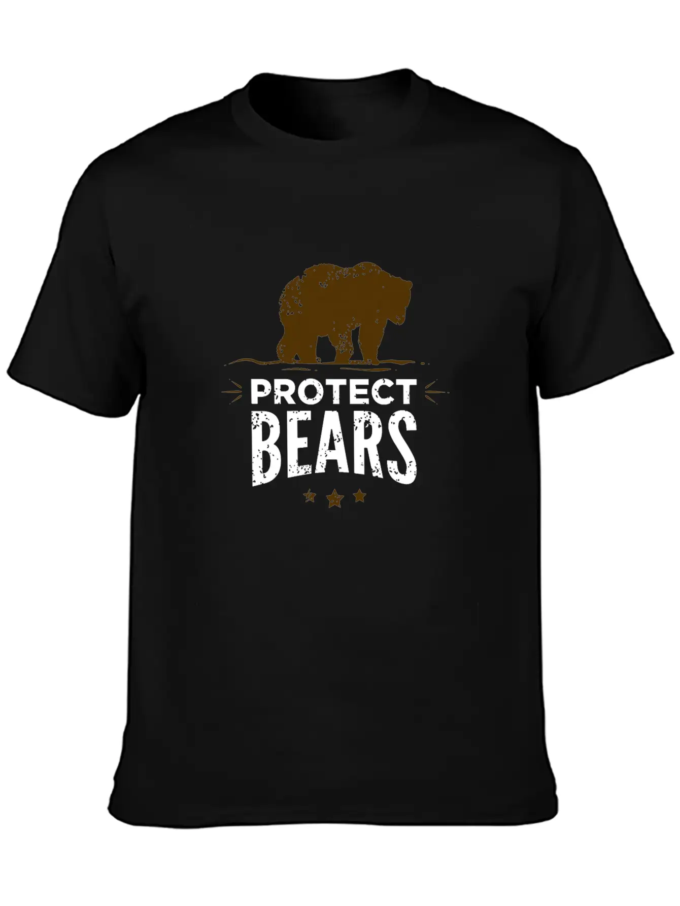 Protect Fat Bears Unisex Casual T-Shirt – Clean Design For Daily Comfort